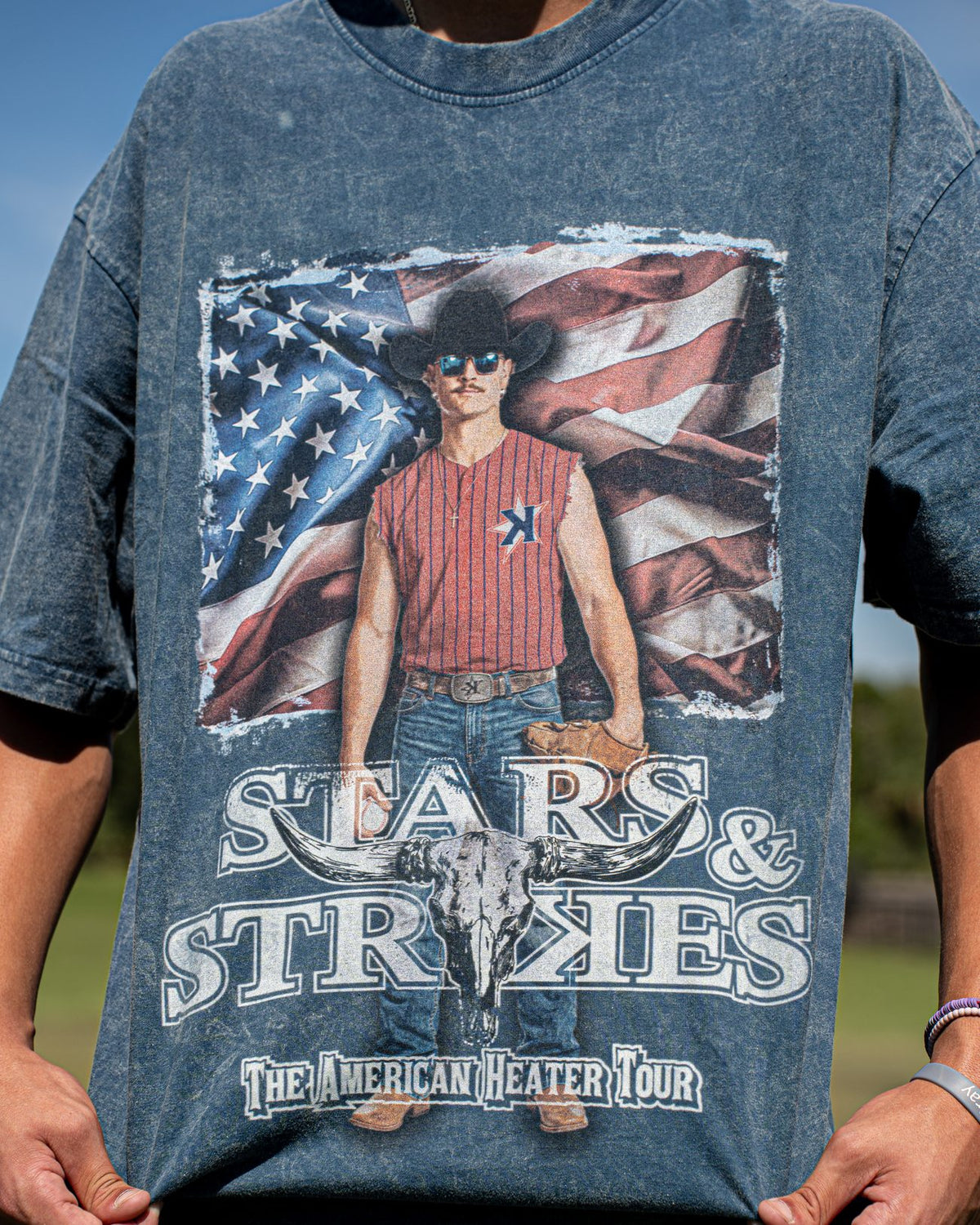 Youth American Heater Tour Washed Tee - Lifestyle - Pitchers Only