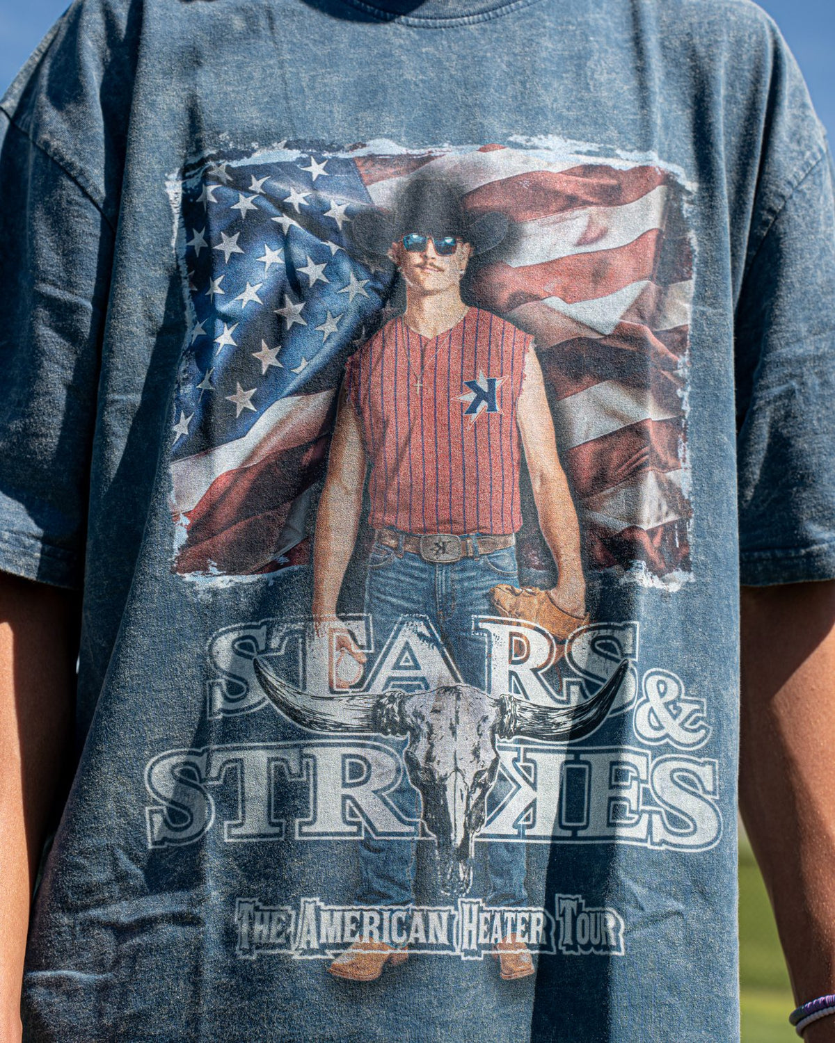 Youth American Heater Tour Washed Tee - Lifestyle - Pitchers Only