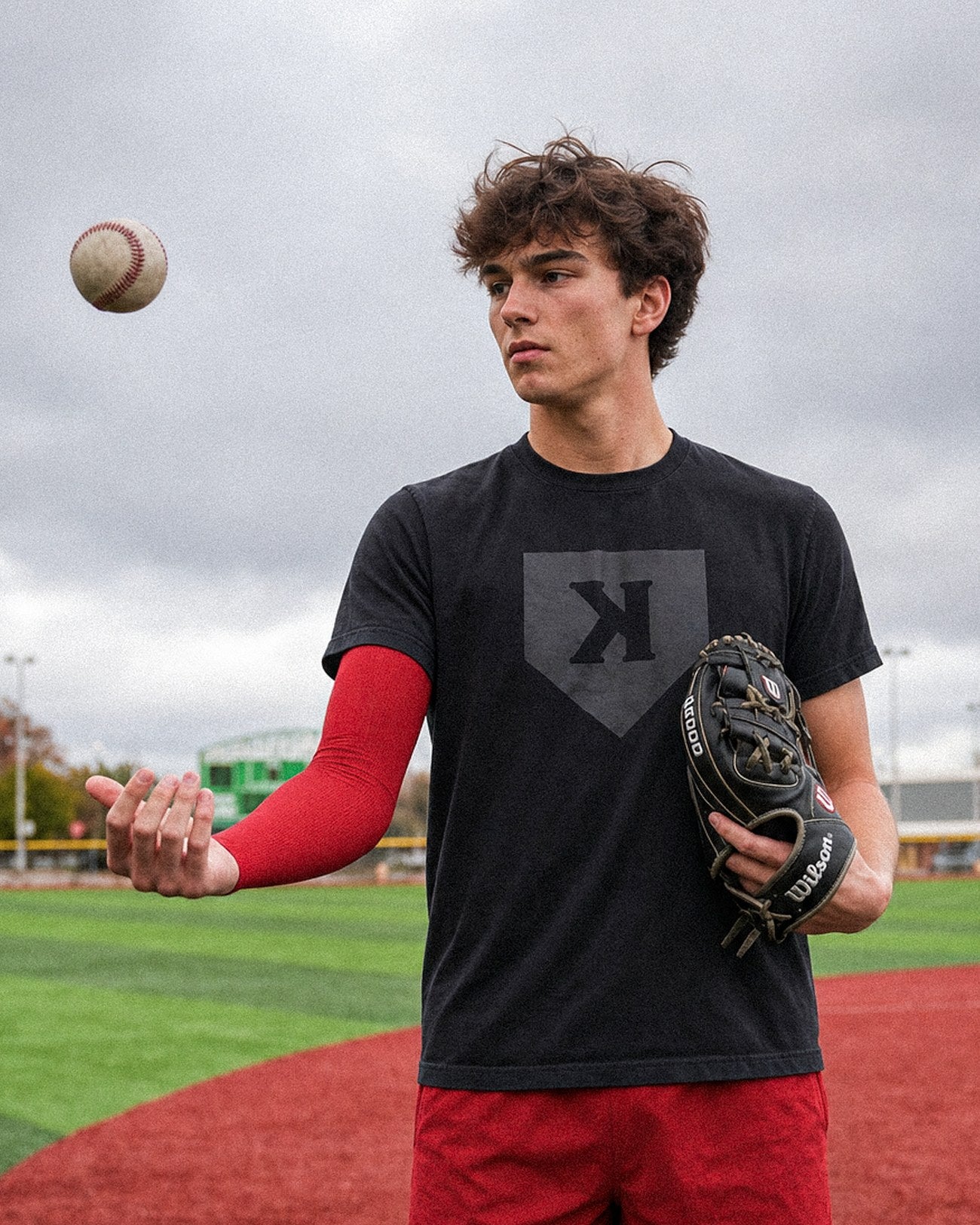 Red Arm Sleeve — on-field