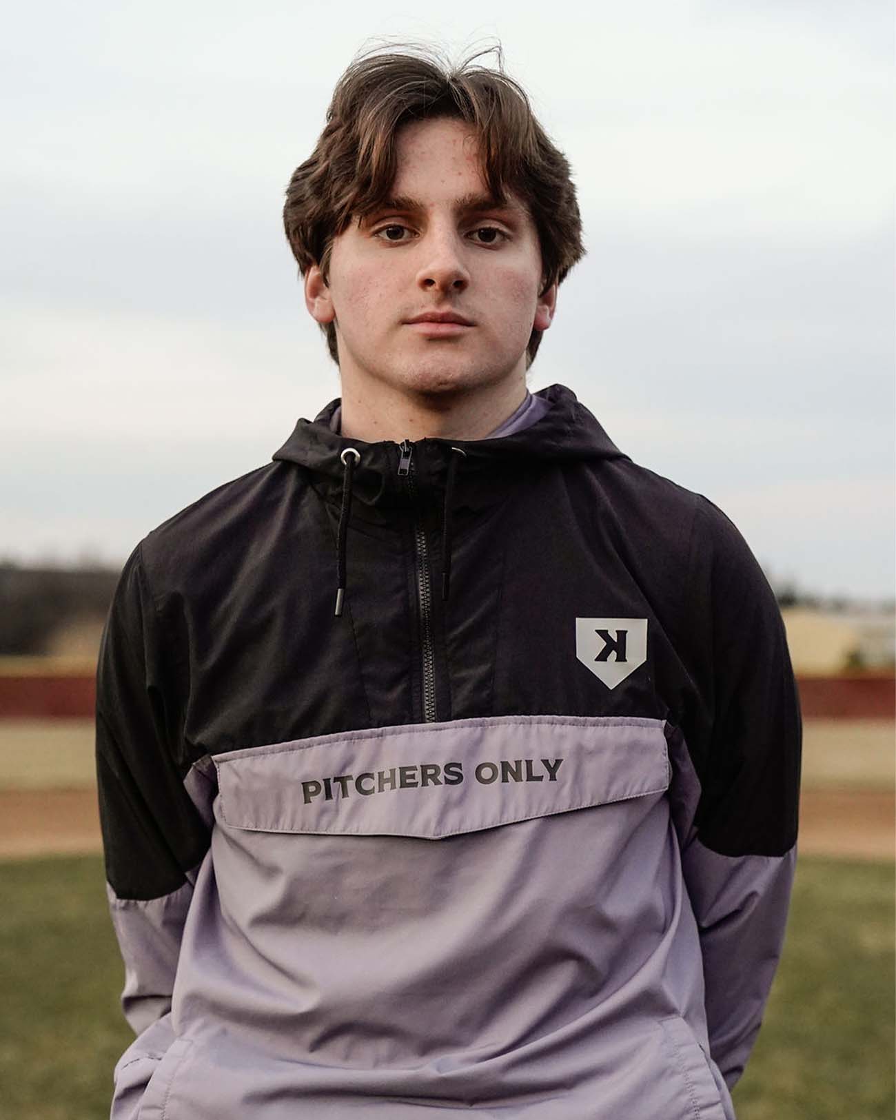 Black/Charcoal Gray Windbreaker