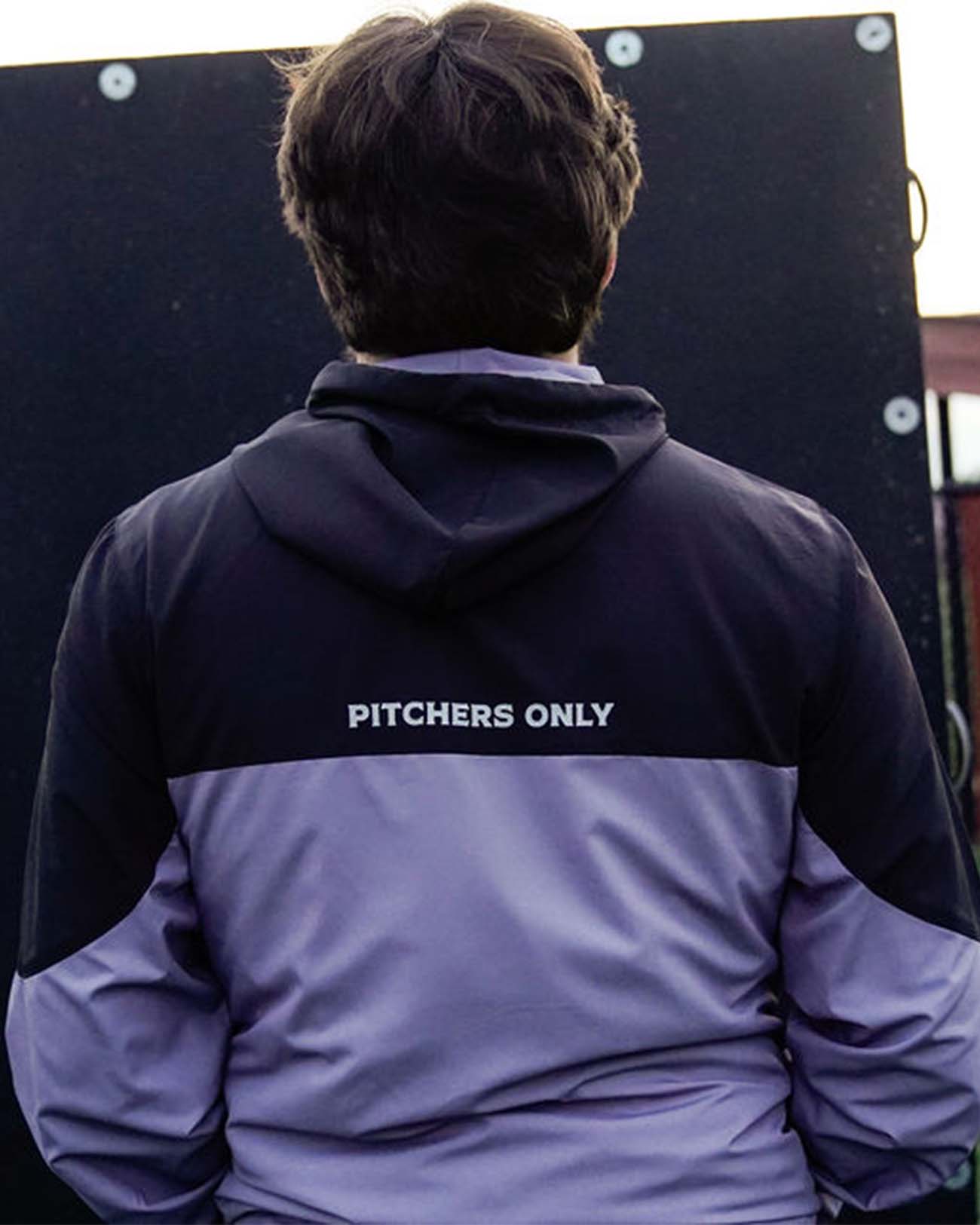 Black/Charcoal Gray Windbreaker