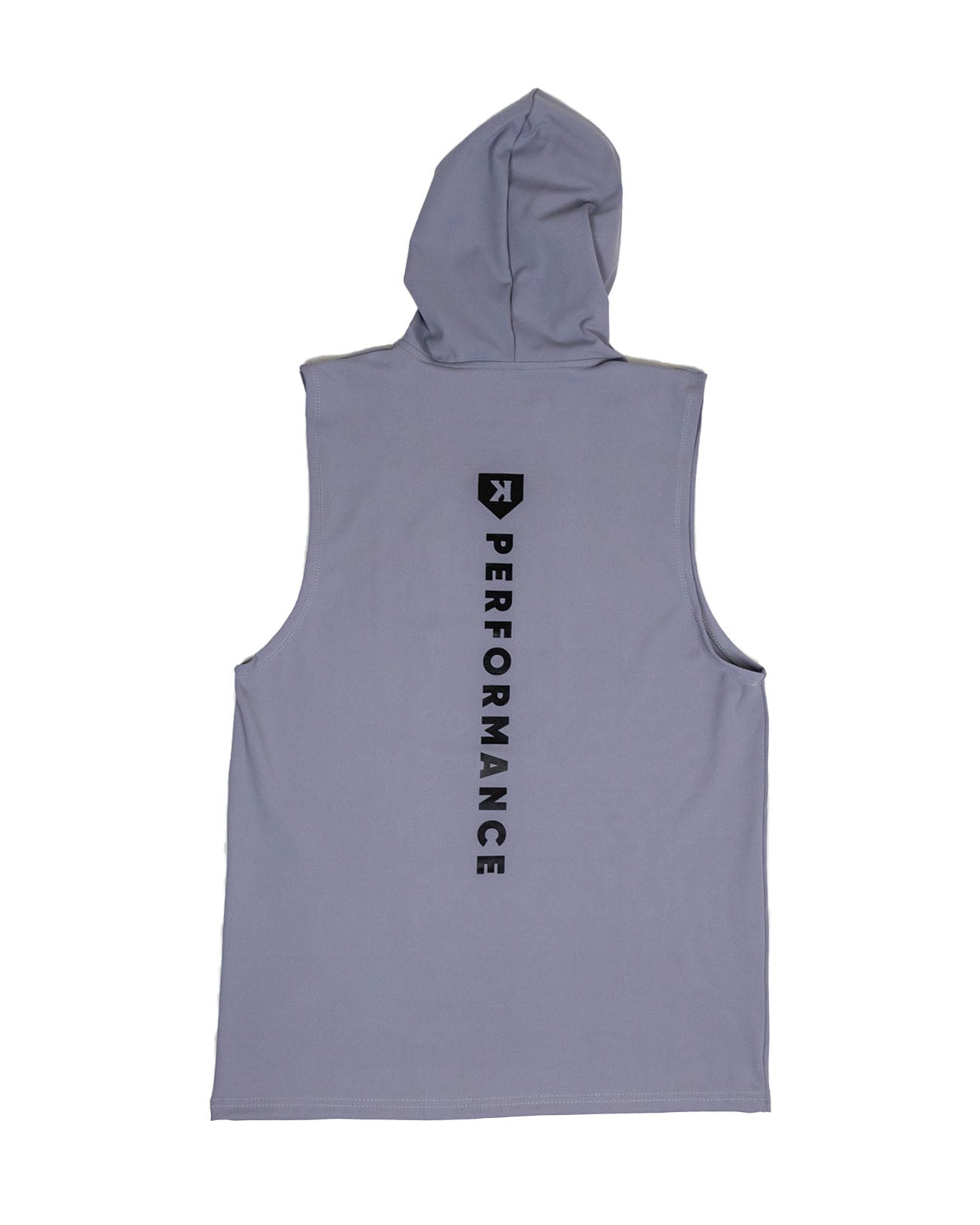 Gray Sleeveless Performance Hoodie