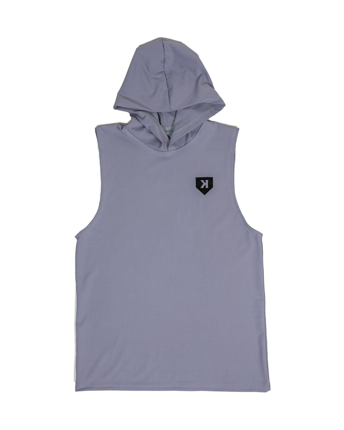 Gray Sleeveless Performance Hoodie