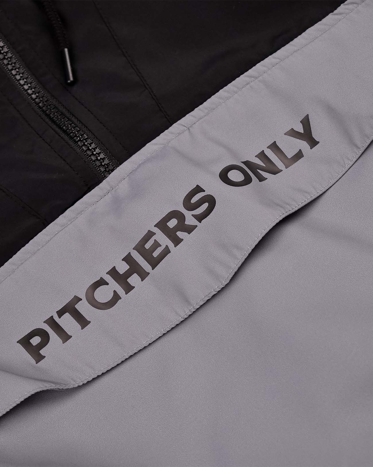 Black/Charcoal Gray Windbreaker