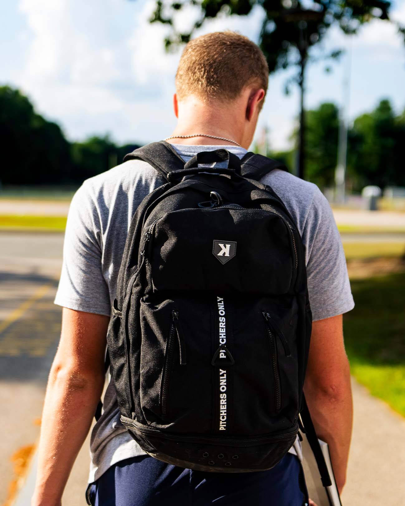Extra Innings Backpack - Black - Pitchers Only