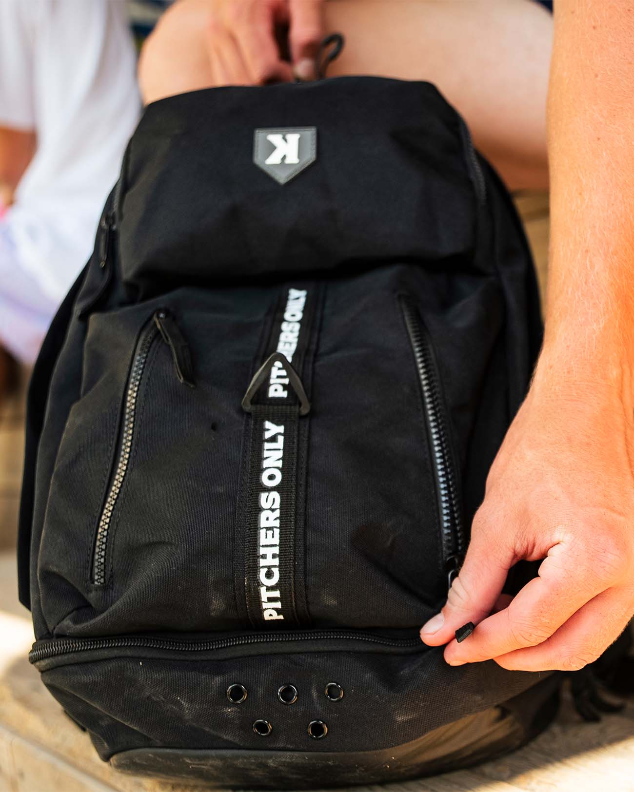 Extra Innings Backpack - Black - Pitchers Only