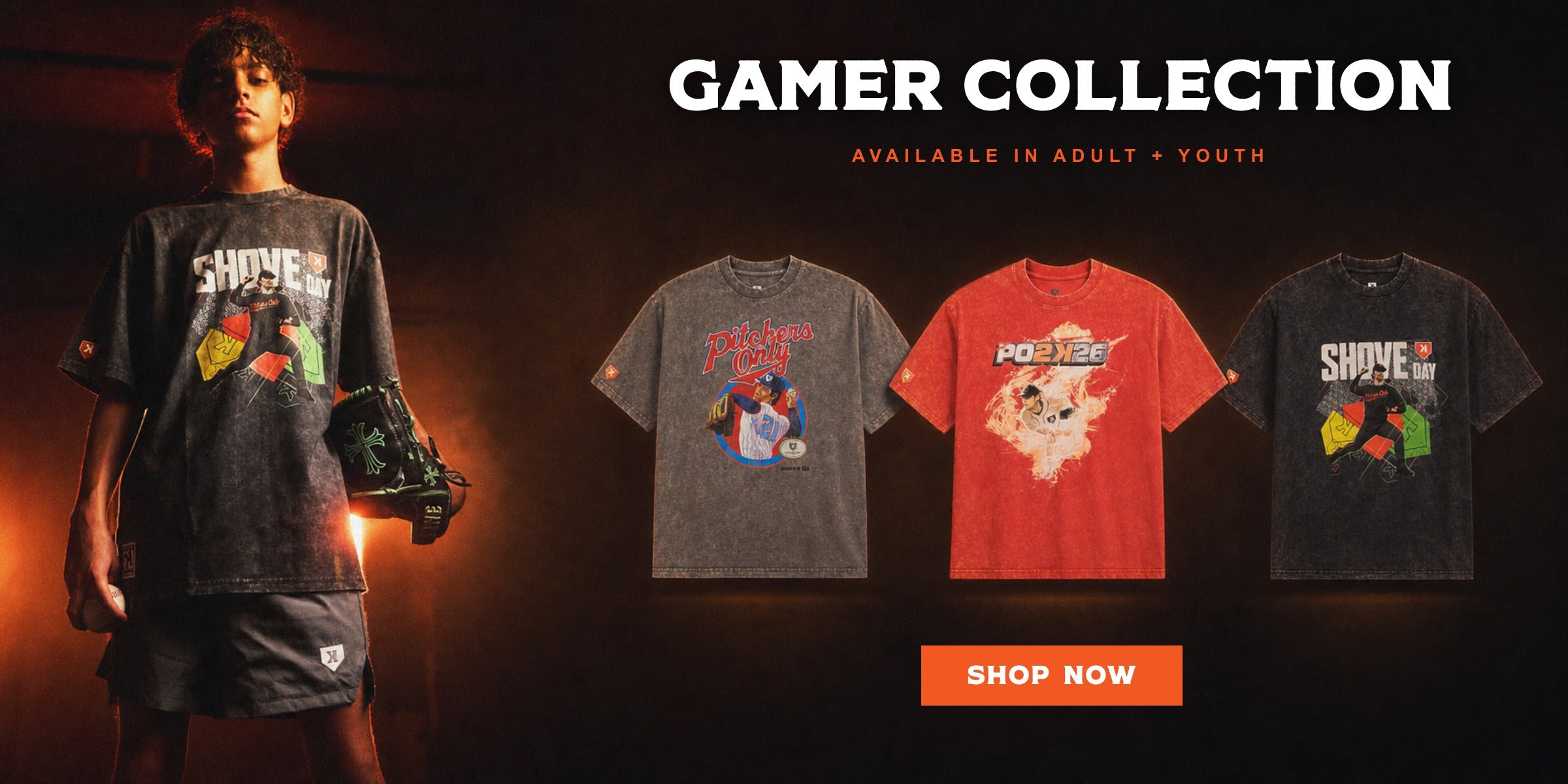 Gamer Collection, available in adult and youth