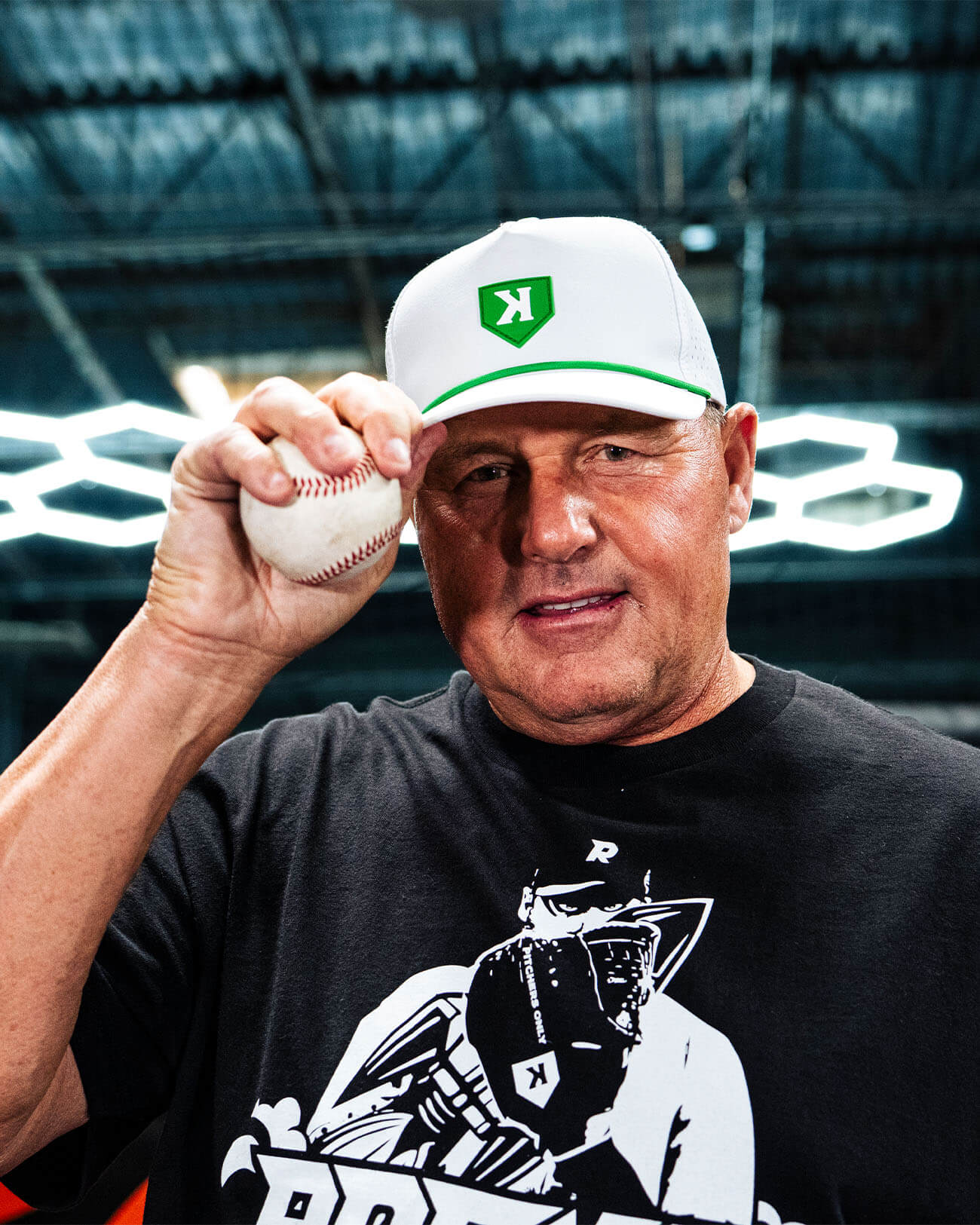 White and Green Golf Hat - Pitchers Only