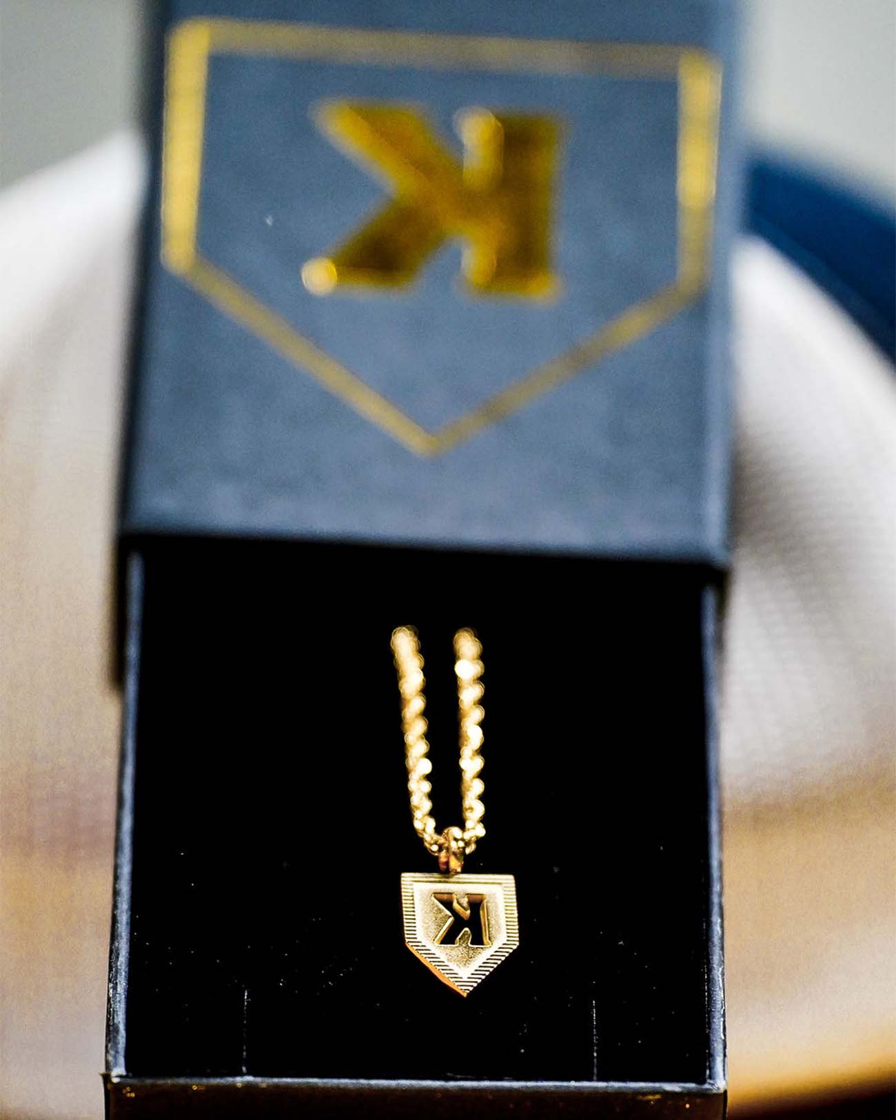 K Pendant and Chain - Pitchers Only