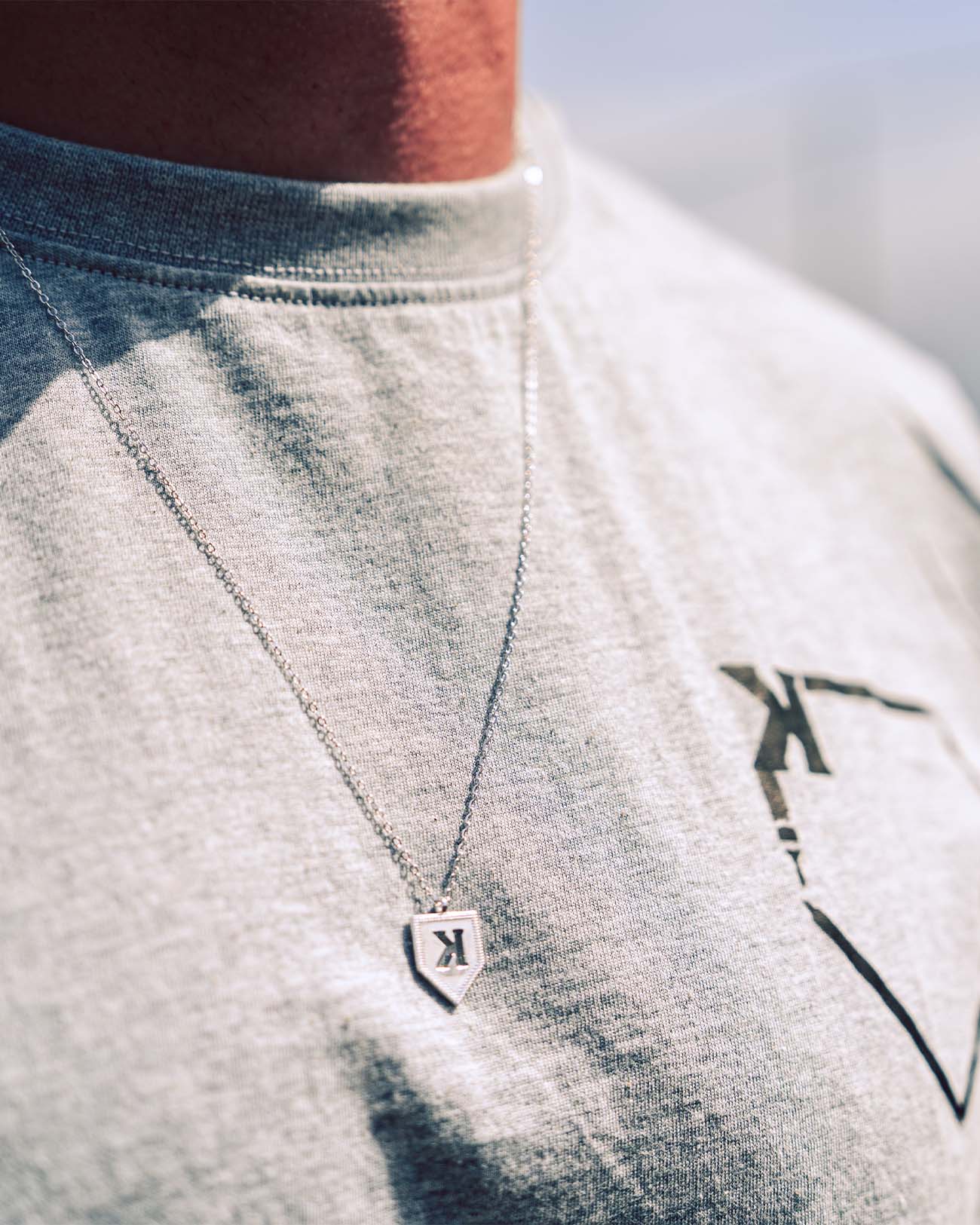 Backwards K Pendant & Chain - Pitchers Only