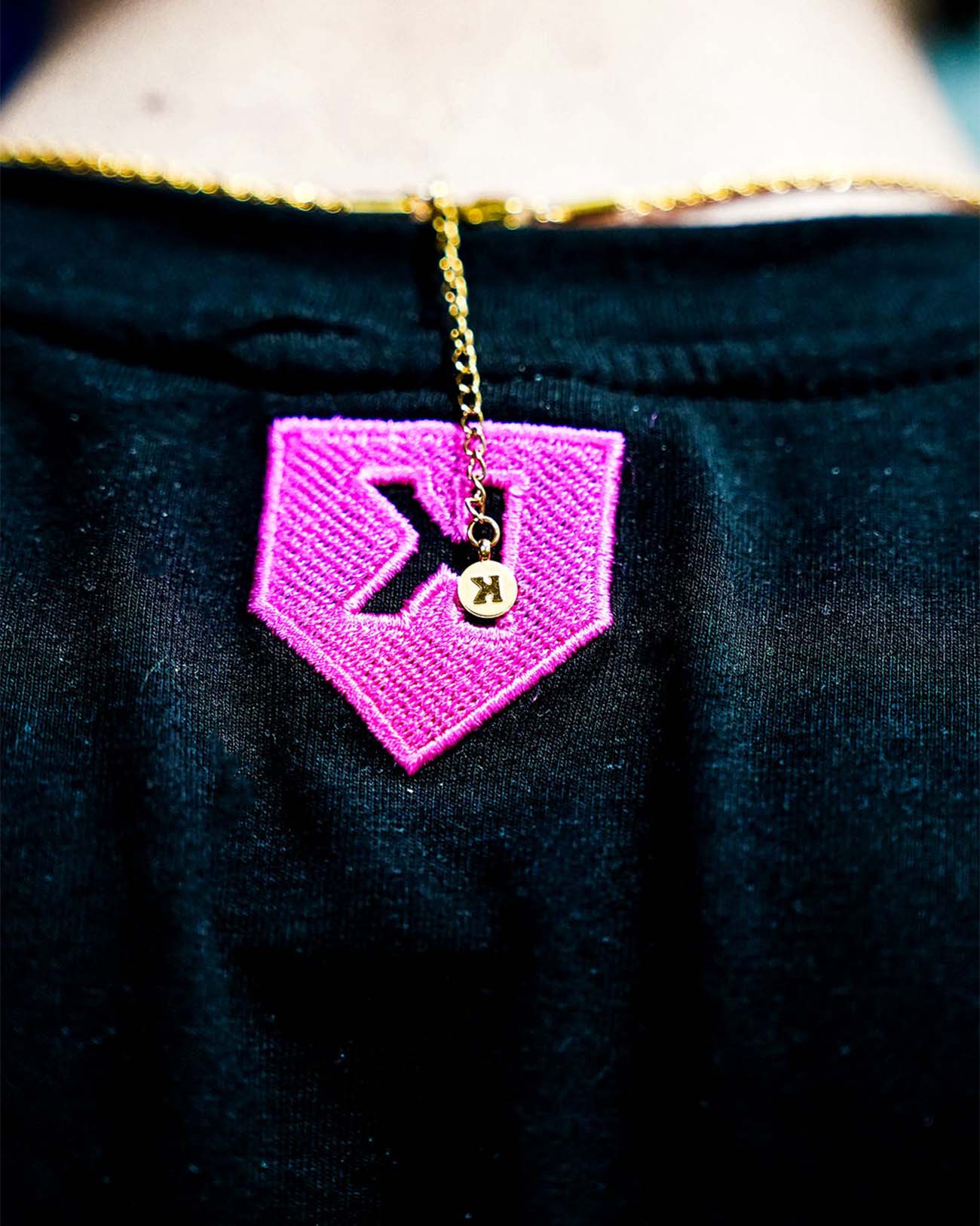 Backwards K Pendant & Chain - Pitchers Only