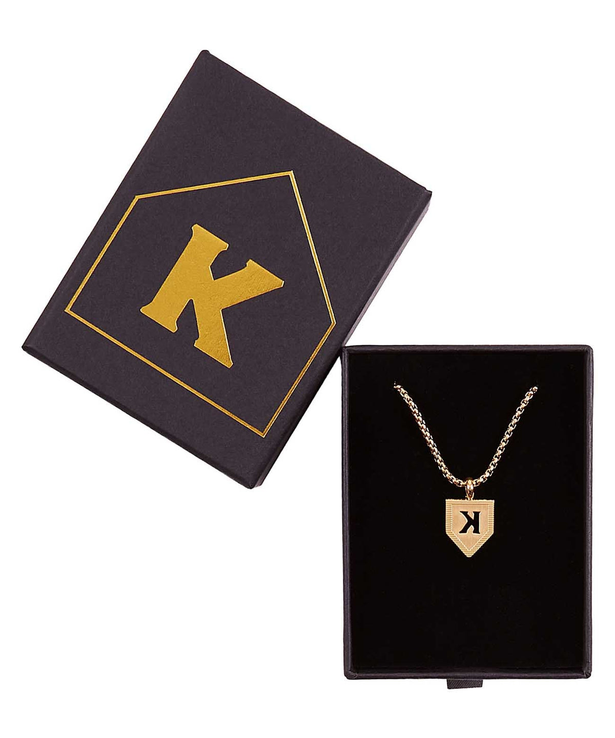 Baseball K Pendant & Chain Necklace | Pitchers Only