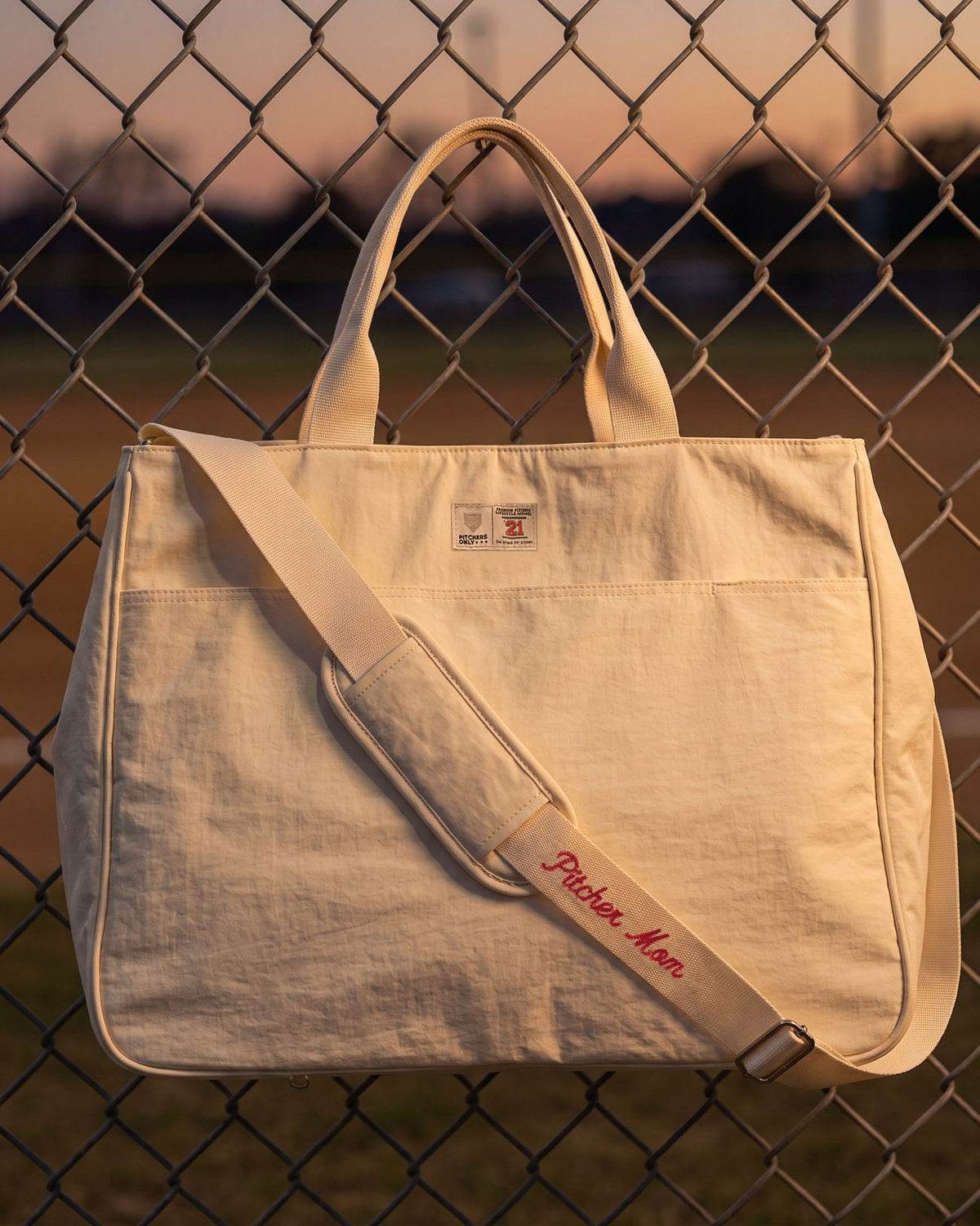 Mom Baseball Stitch Tote - Lifestyle - Pitchers Only