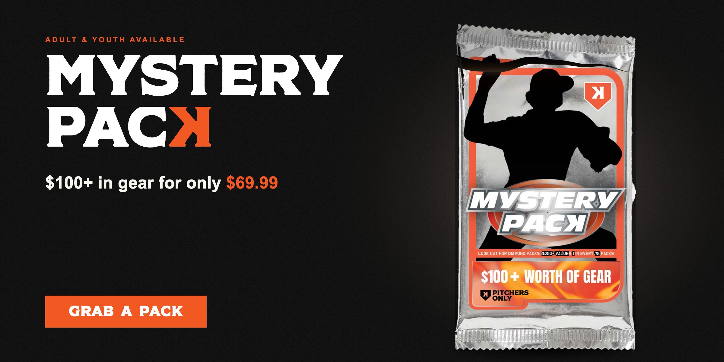 Mystery Pack — $100+ in gear for $69.99, adult and youth available
