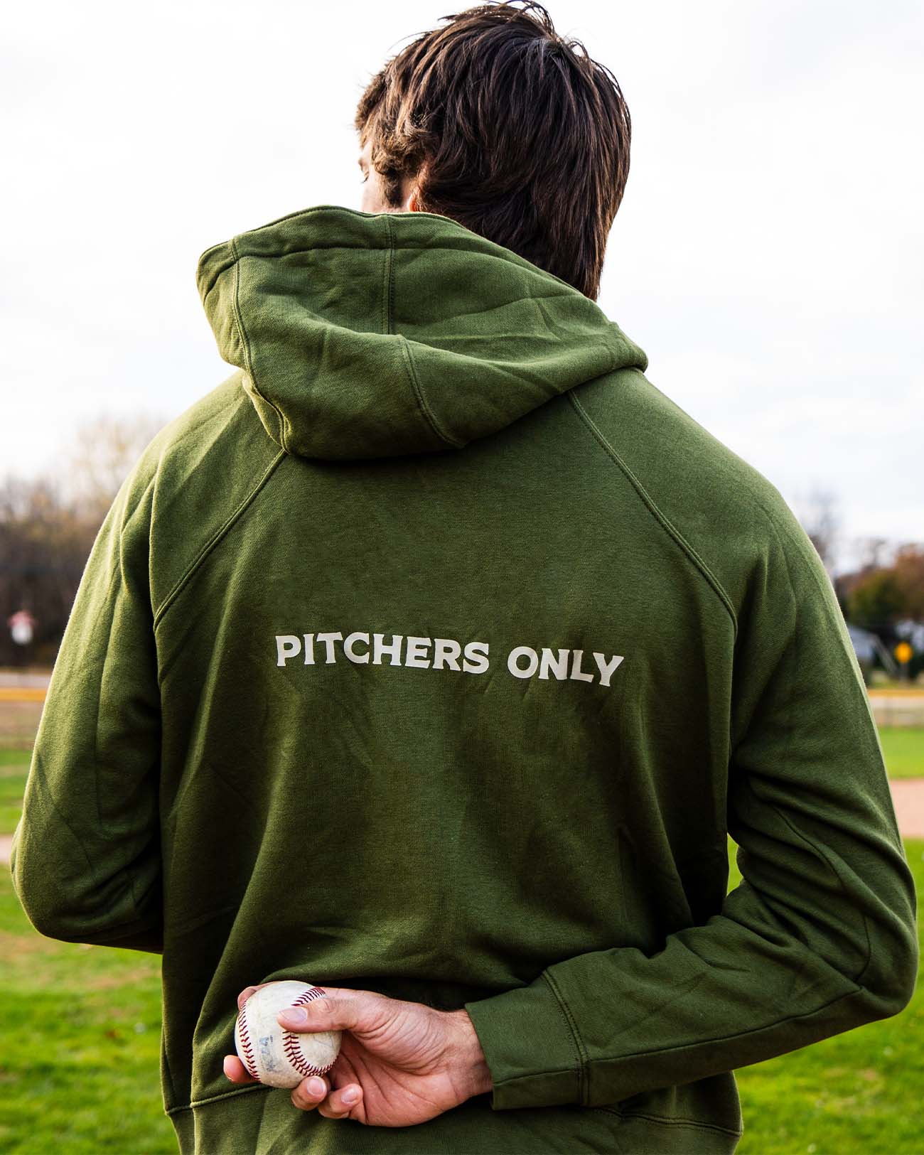 Olive Tech Hoodie - Pitchers Only