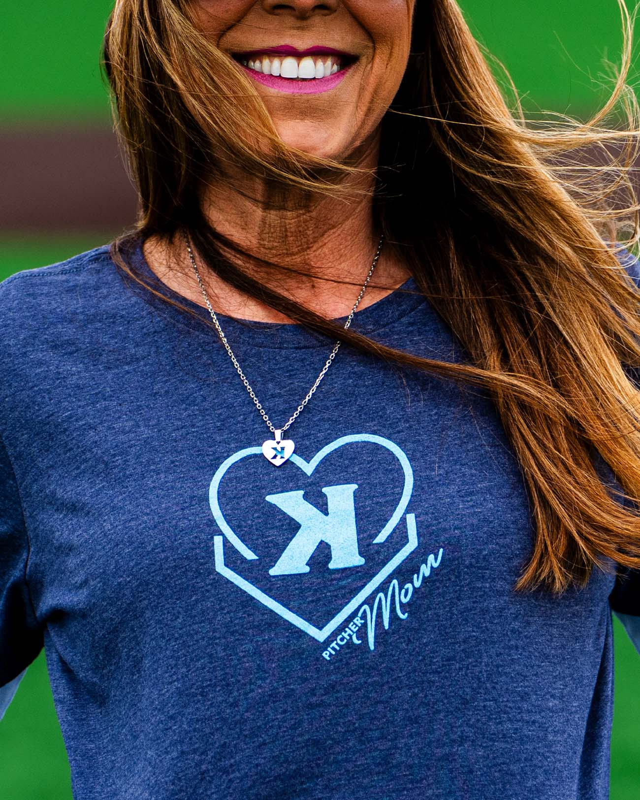 Pitcher Mom Heart Tee - Pitchers Only