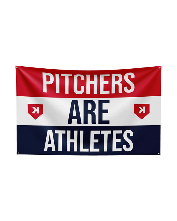 Pitchers Are Athletes Flag - Pitchers Only
