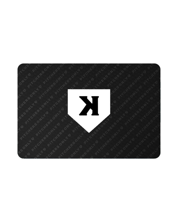 Pitchers Only E-Gift Card baseball gift card - front view