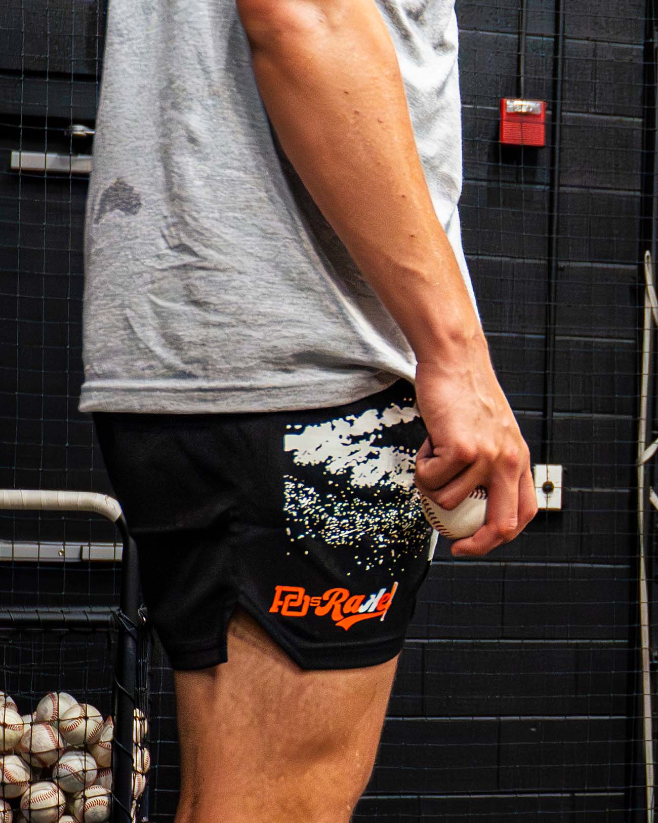 PO Rake Mesh Shorts - Black - Pitchers Only