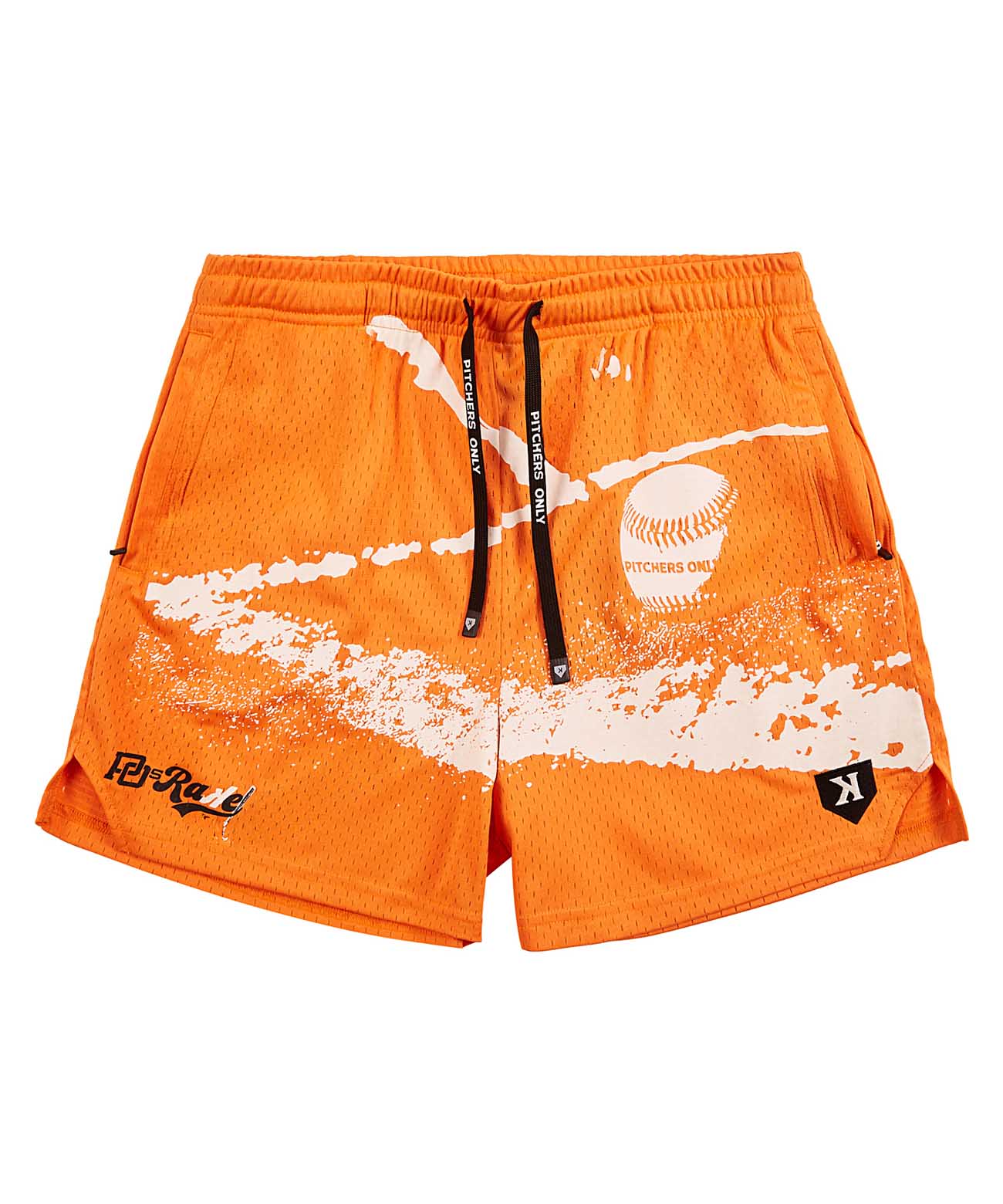 PO Rake Mesh Shorts - Orange - Pitchers Only