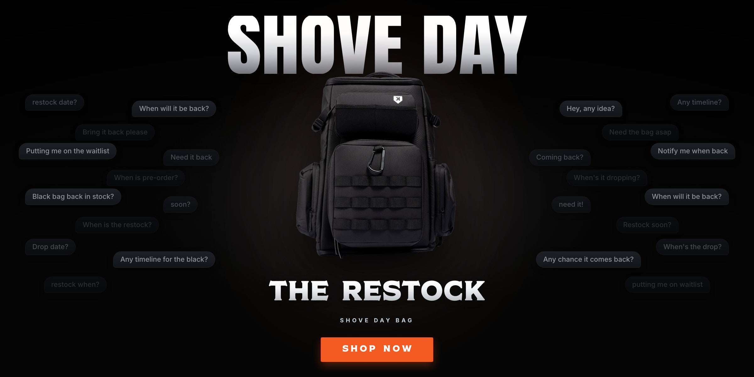 Shove Day Bag — The Restock