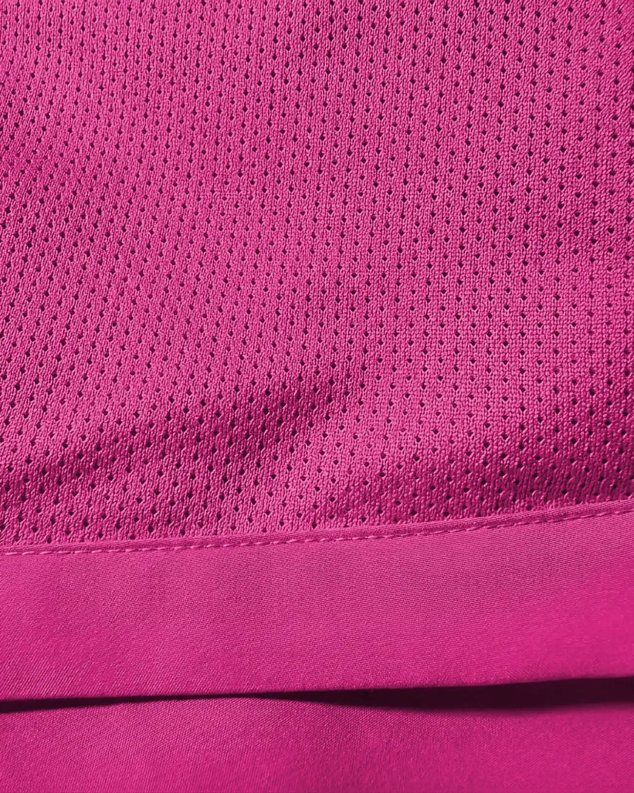 Full mesh lining inside the Youth Summer Nights Shorts, breathable open knit in magenta