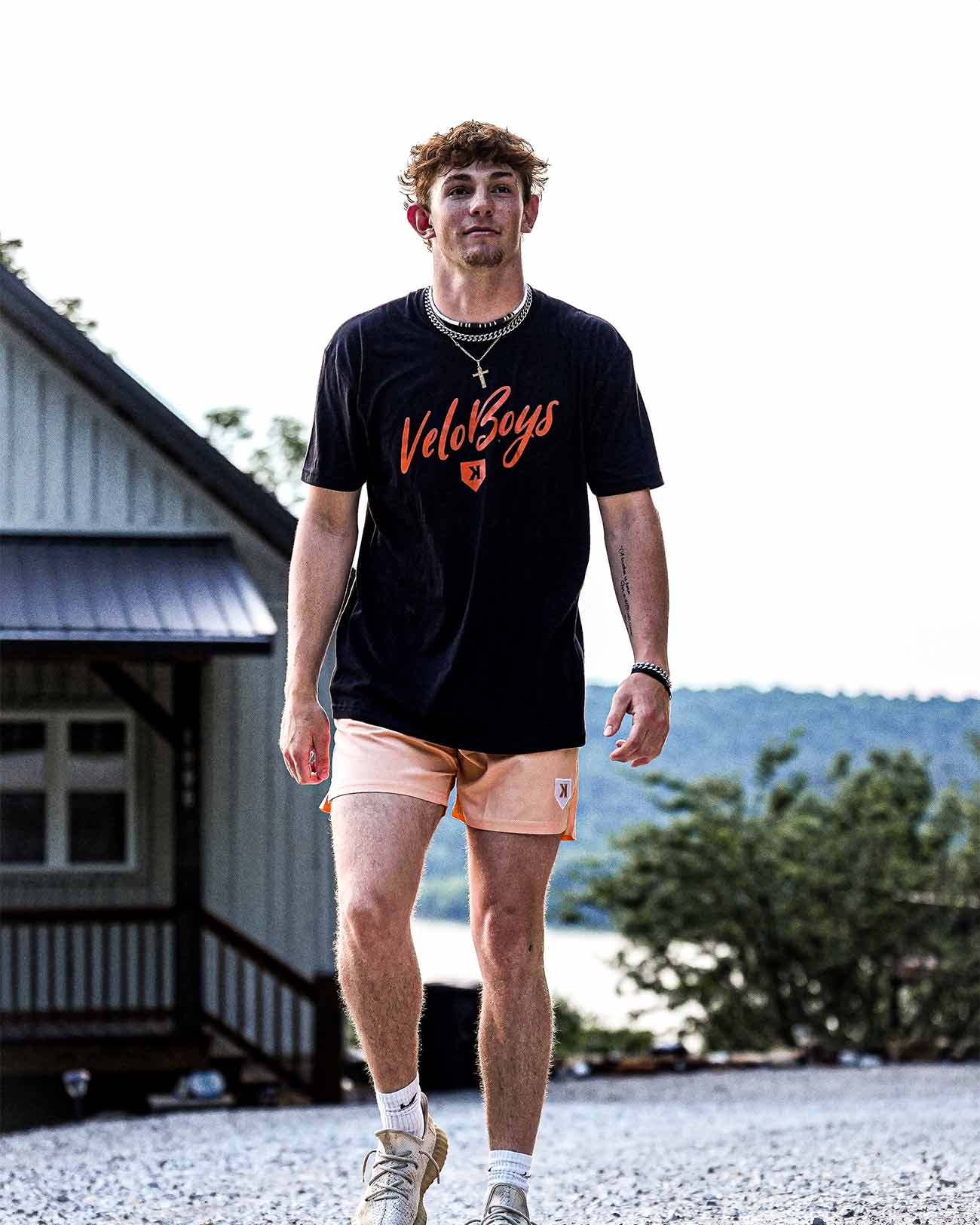 Velo Boys Tee by Pitchers Only - on-model view