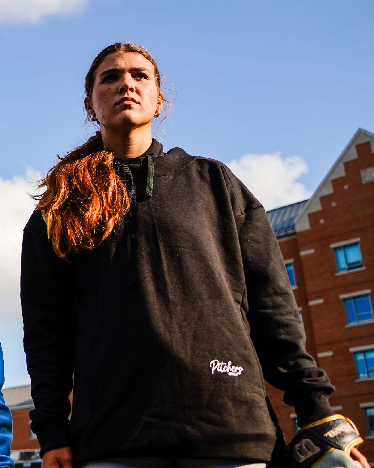 Women's Softball Black Hoodie - Pitchers Only