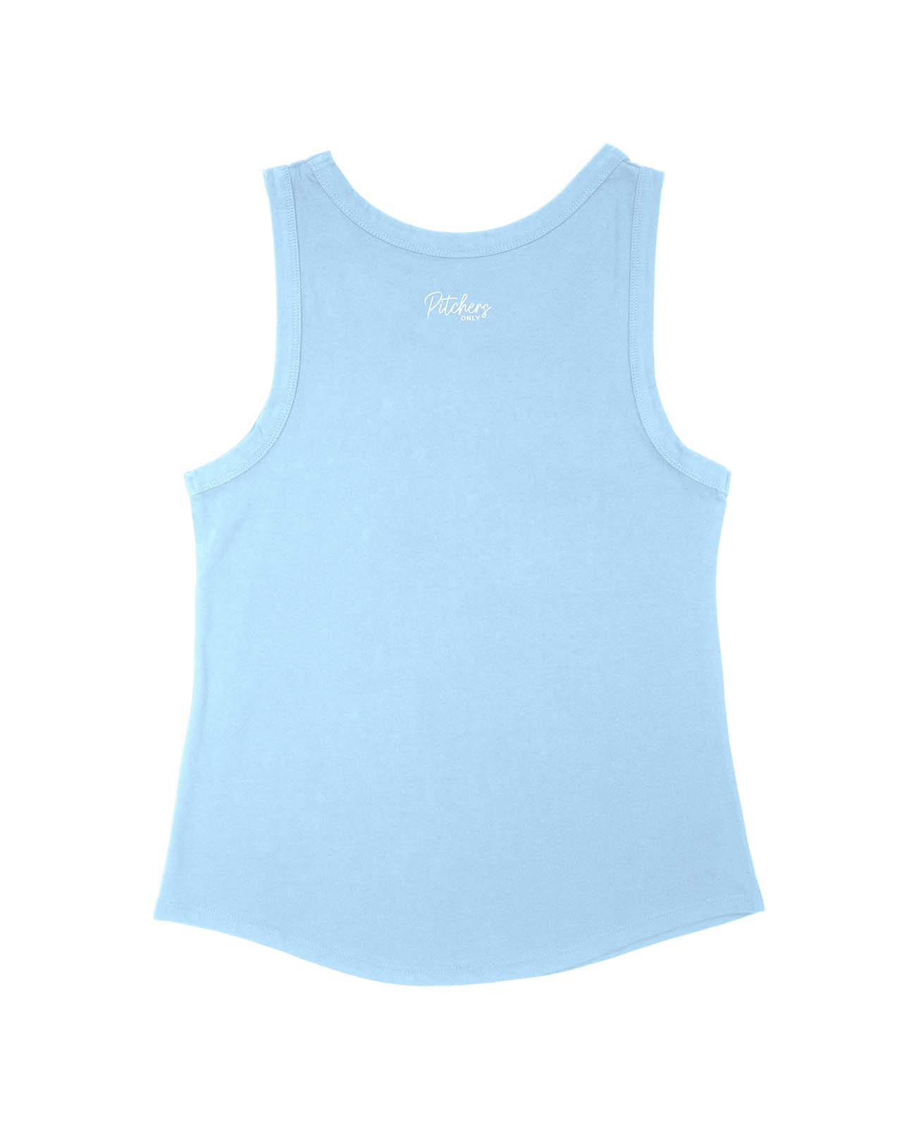 Women's Softball Sky Blue Tank Top - Pitchers Only