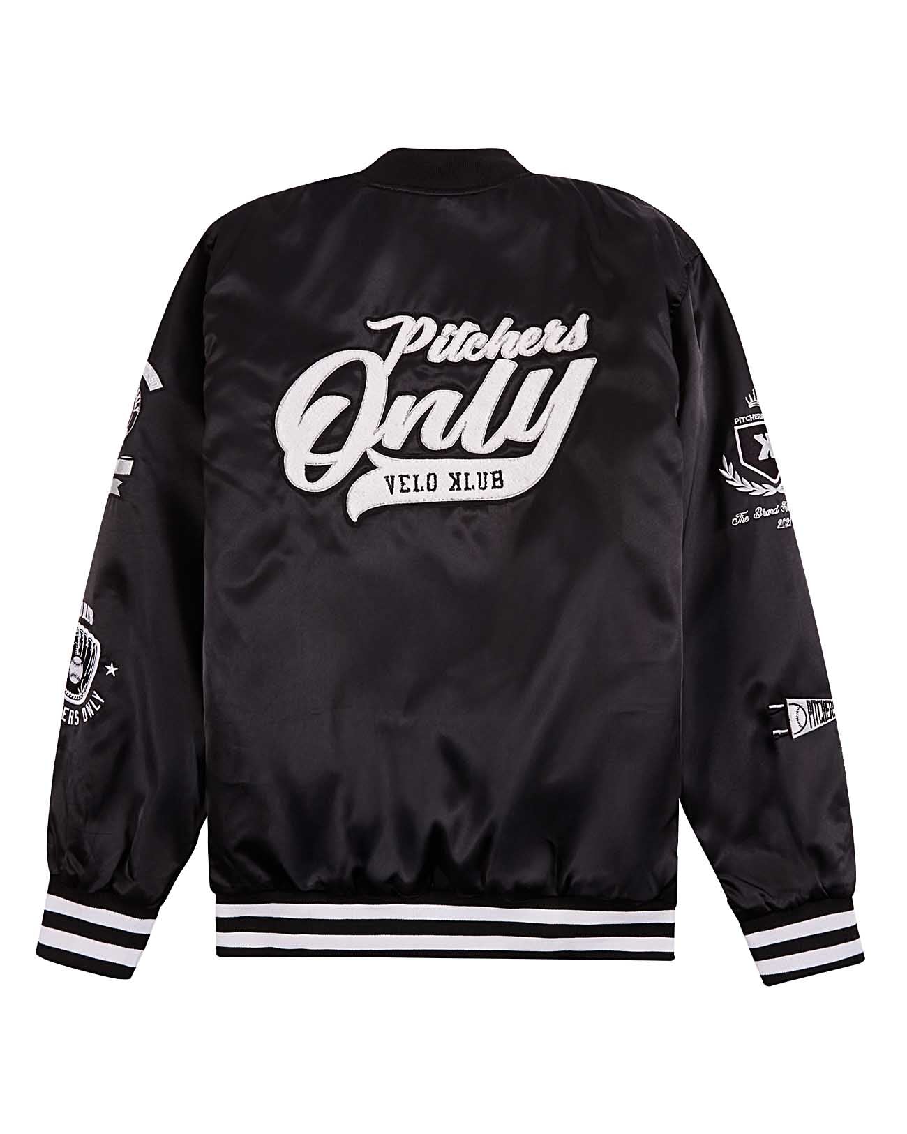 Black Velo Klub Bullpen Jacket - Pitchers Only