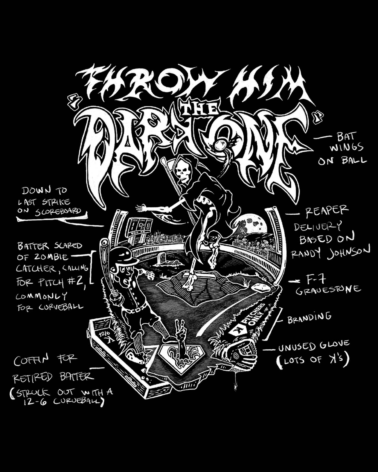 Black Dark One Hoodie - Pitchers Only