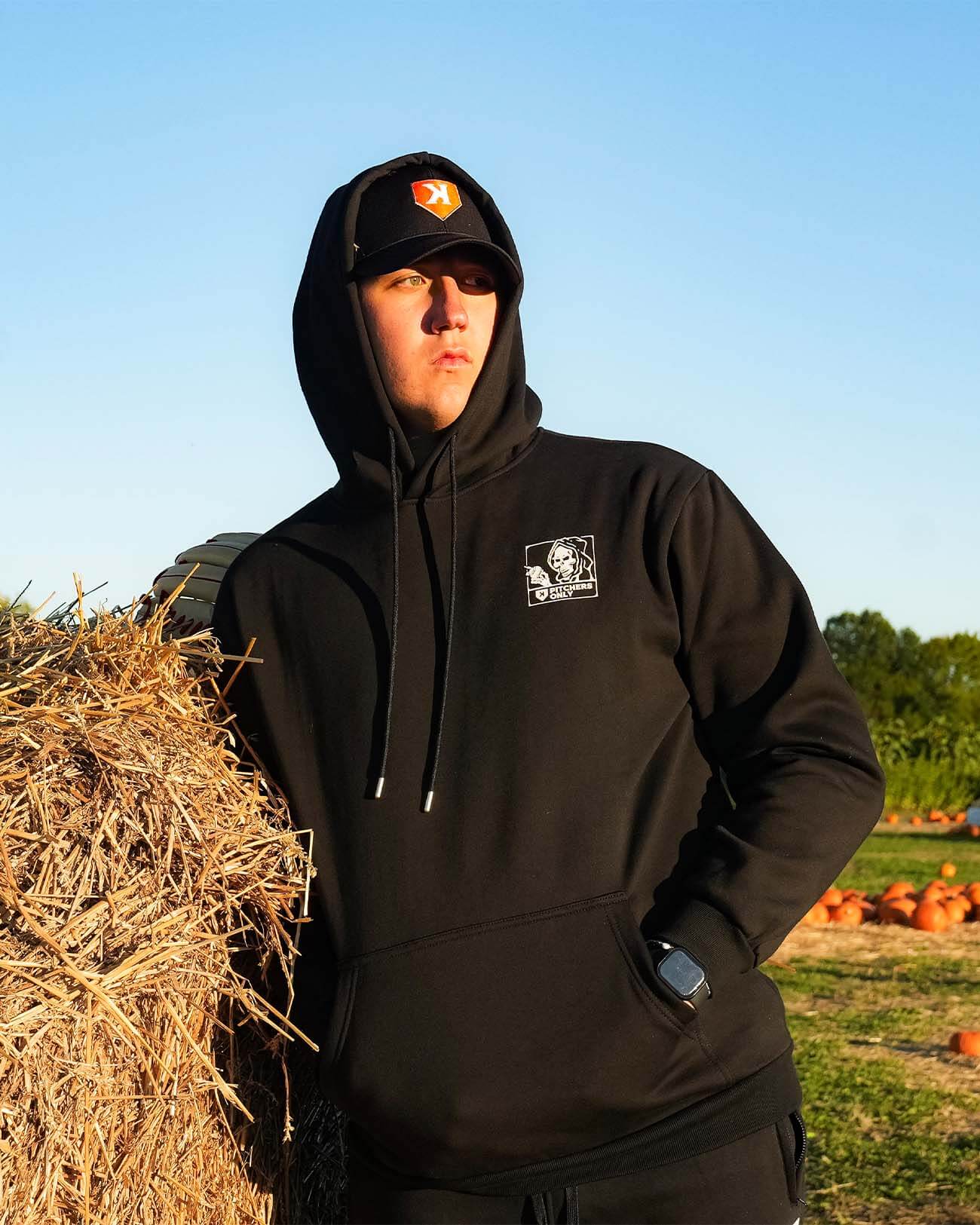 Black Dark One Hoodie - Pitchers Only