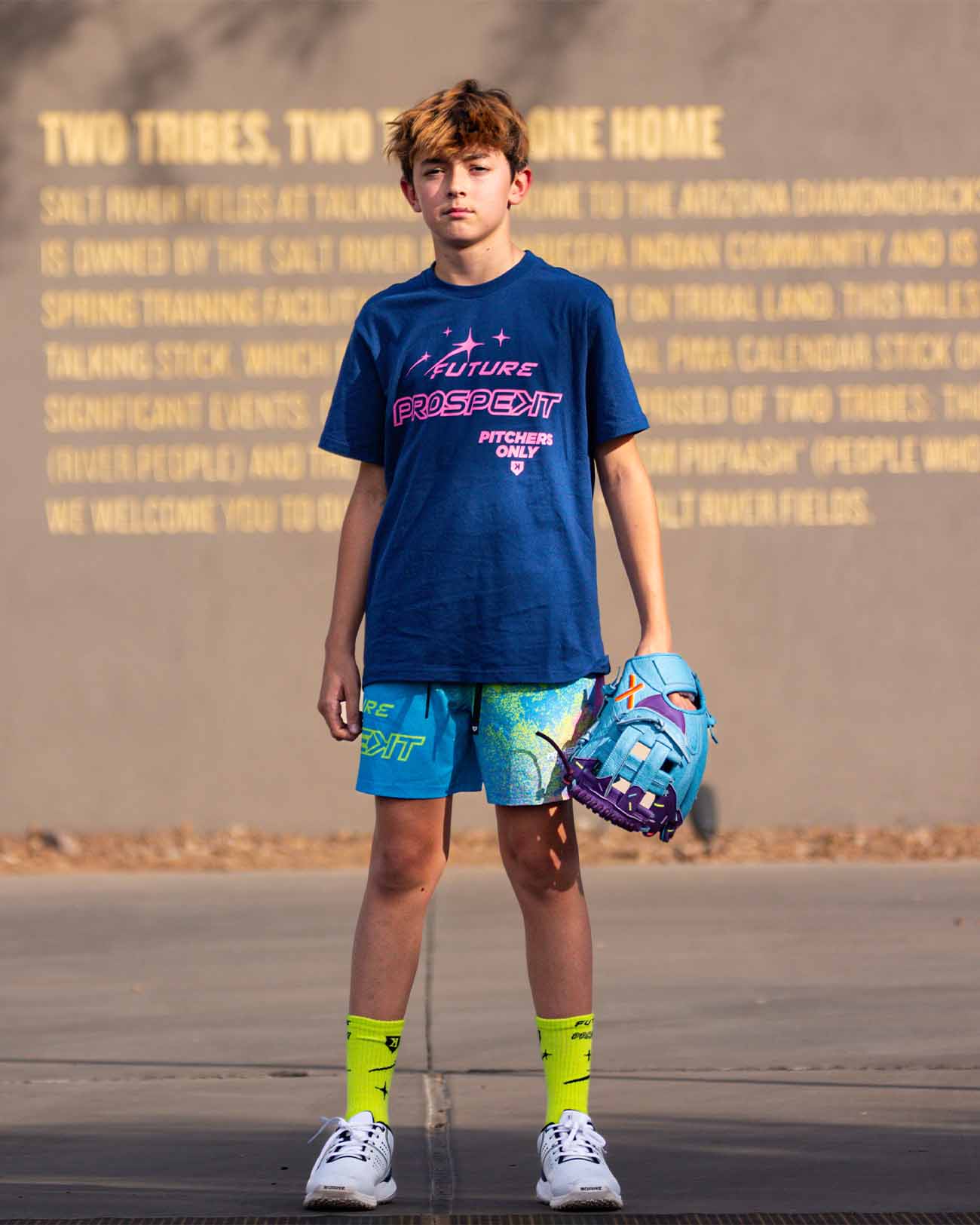 YOUTH Future Prospects Galaxy Tee - Navy - Pitchers Only