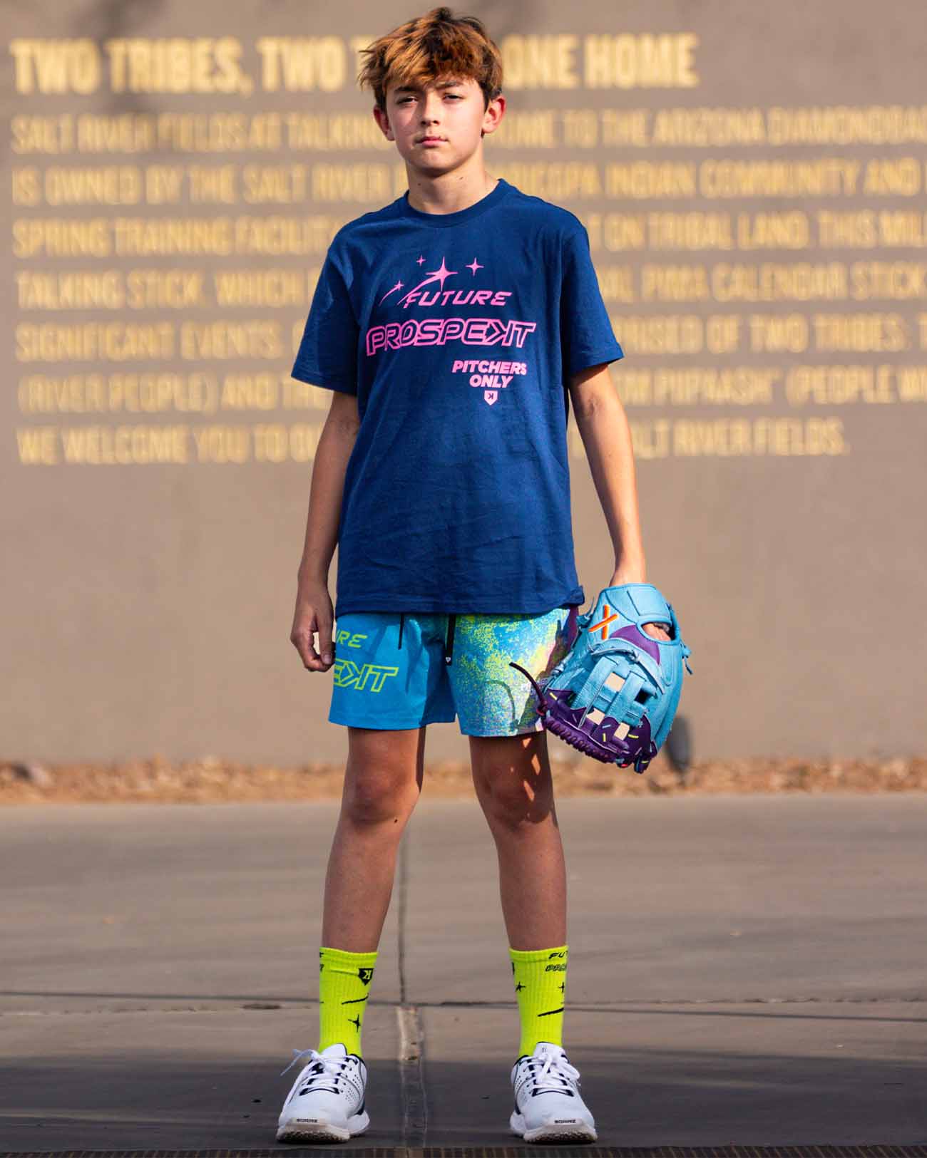 YOUTH Future Prospects Training Shorts - Blue - Pitchers Only