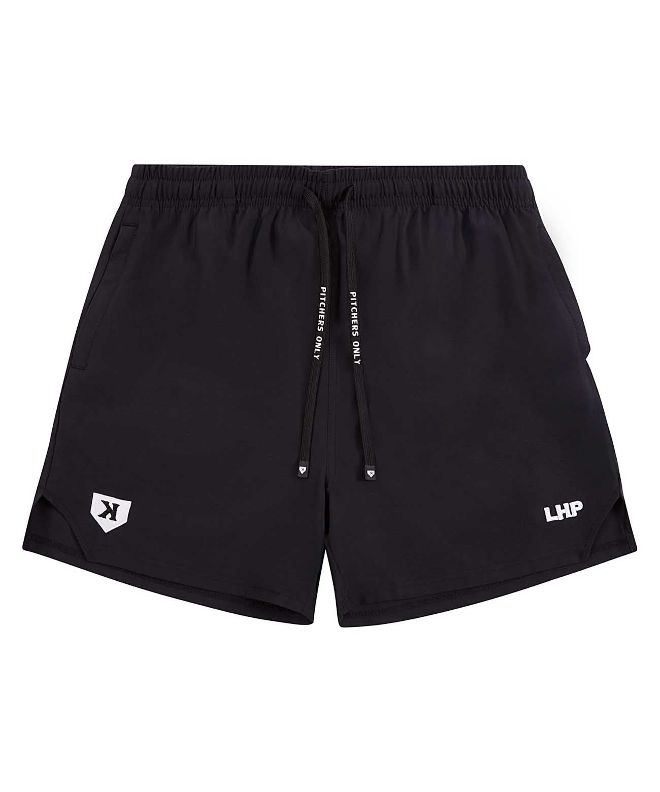 Pitchers Only LHP Training Shorts baseball training shorts - front view