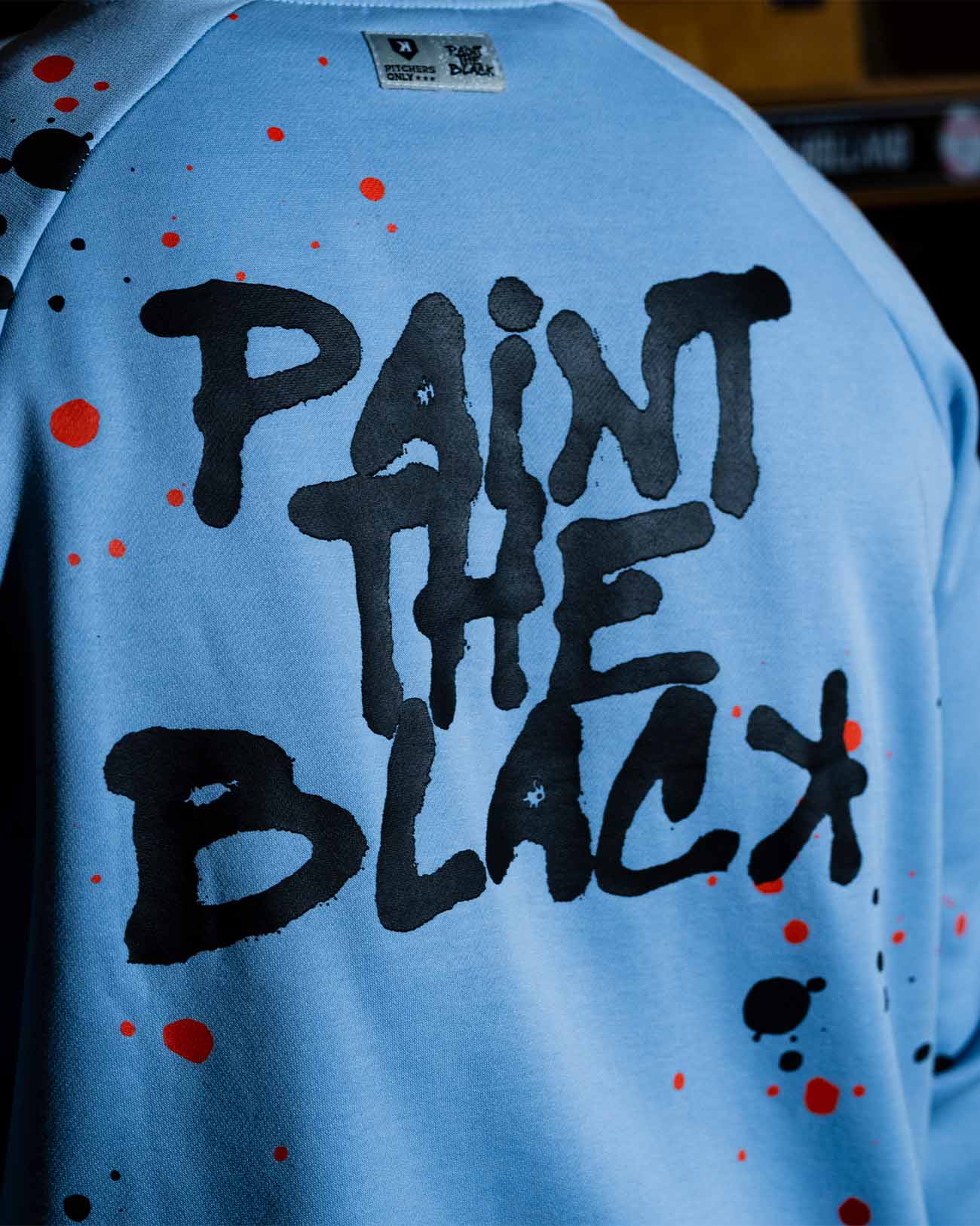 YOUTH Paint The Black Crewneck - Bullpen Blue - Pitchers Only