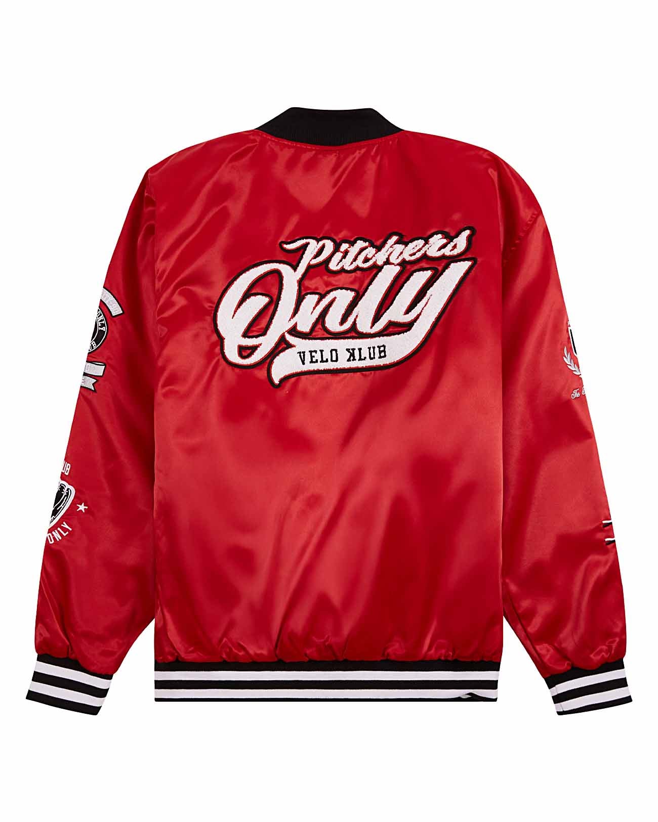 YOUTH Red Velo Klub Bullpen Jacket - Pitchers Only