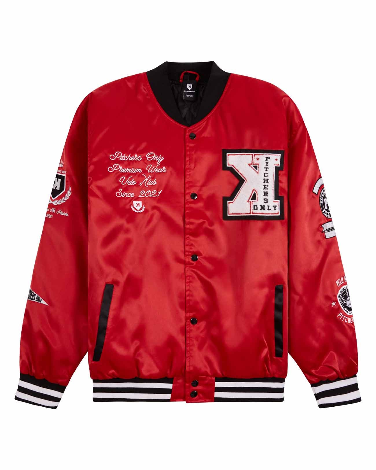 YOUTH Red Velo Klub Bullpen Jacket - Pitchers Only