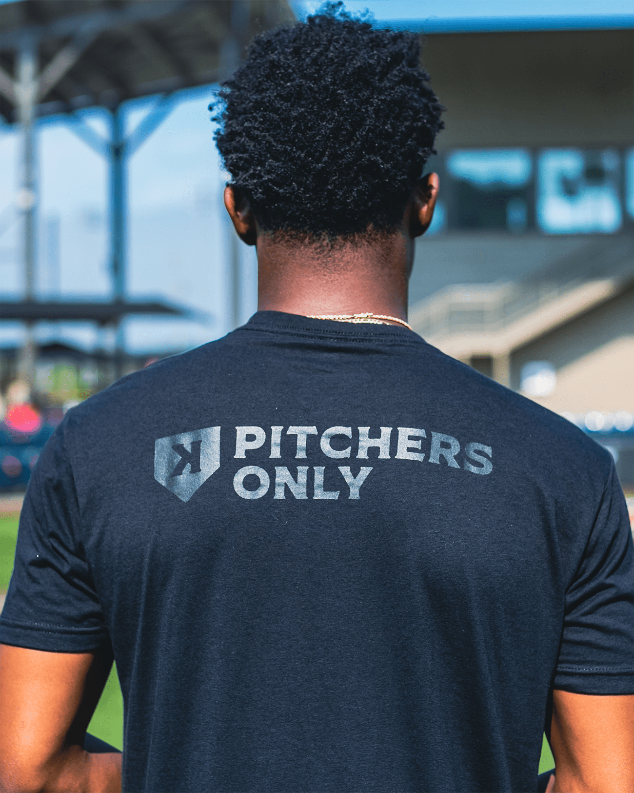 Black on Black Tee - Pitchers Only