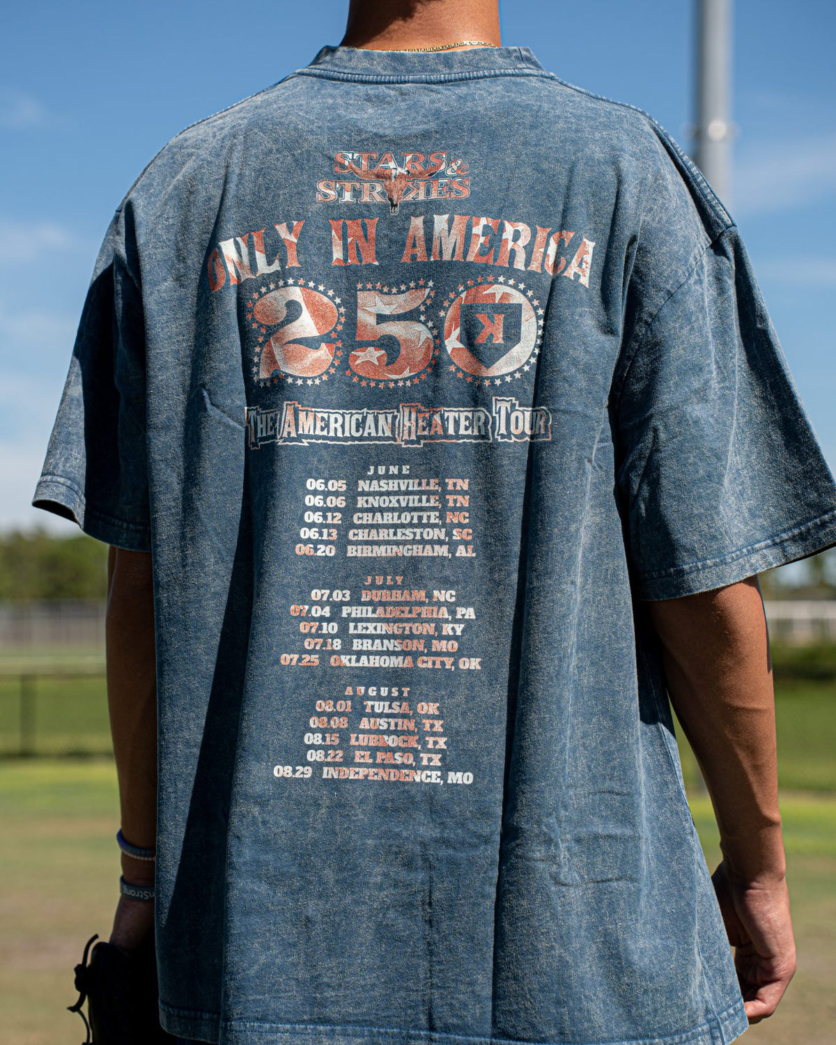 Youth American Heater Tour Washed Tee - Lifestyle - Pitchers Only