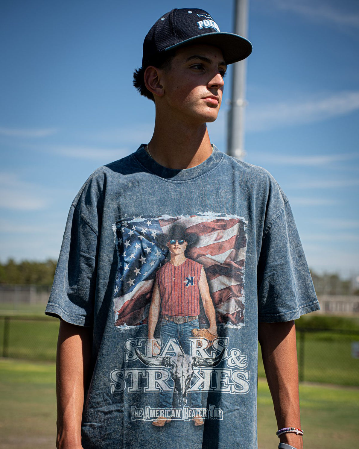 American Heater Tour Washed Tee - Lifestyle - Pitchers Only