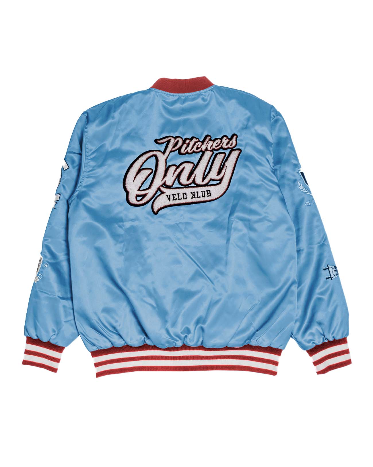 Sky Blue/Red Velo Klub Bullpen Jacket