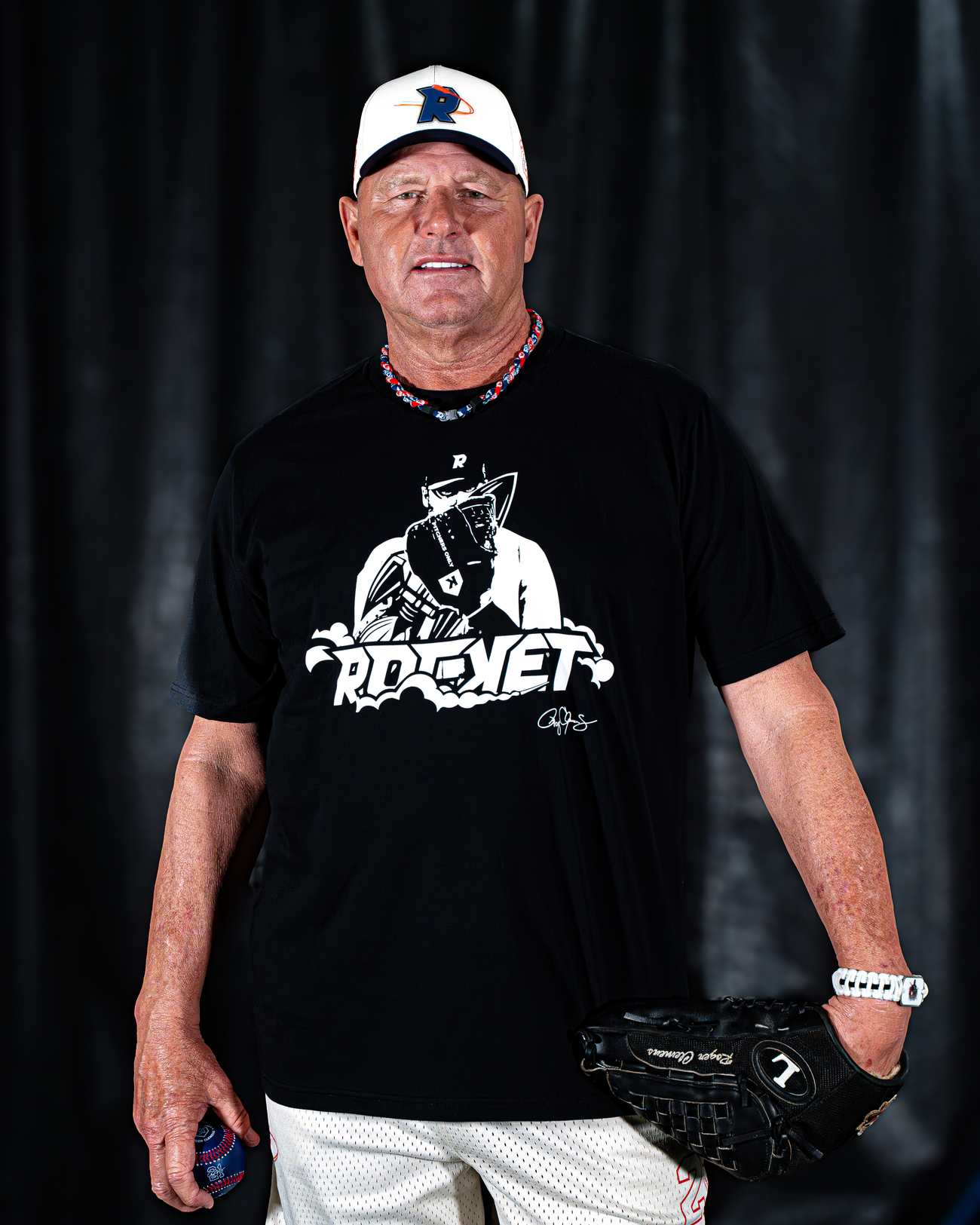 Pitchers Only YOUTH Rocket Smoke Tee Black - product lifestyle photo