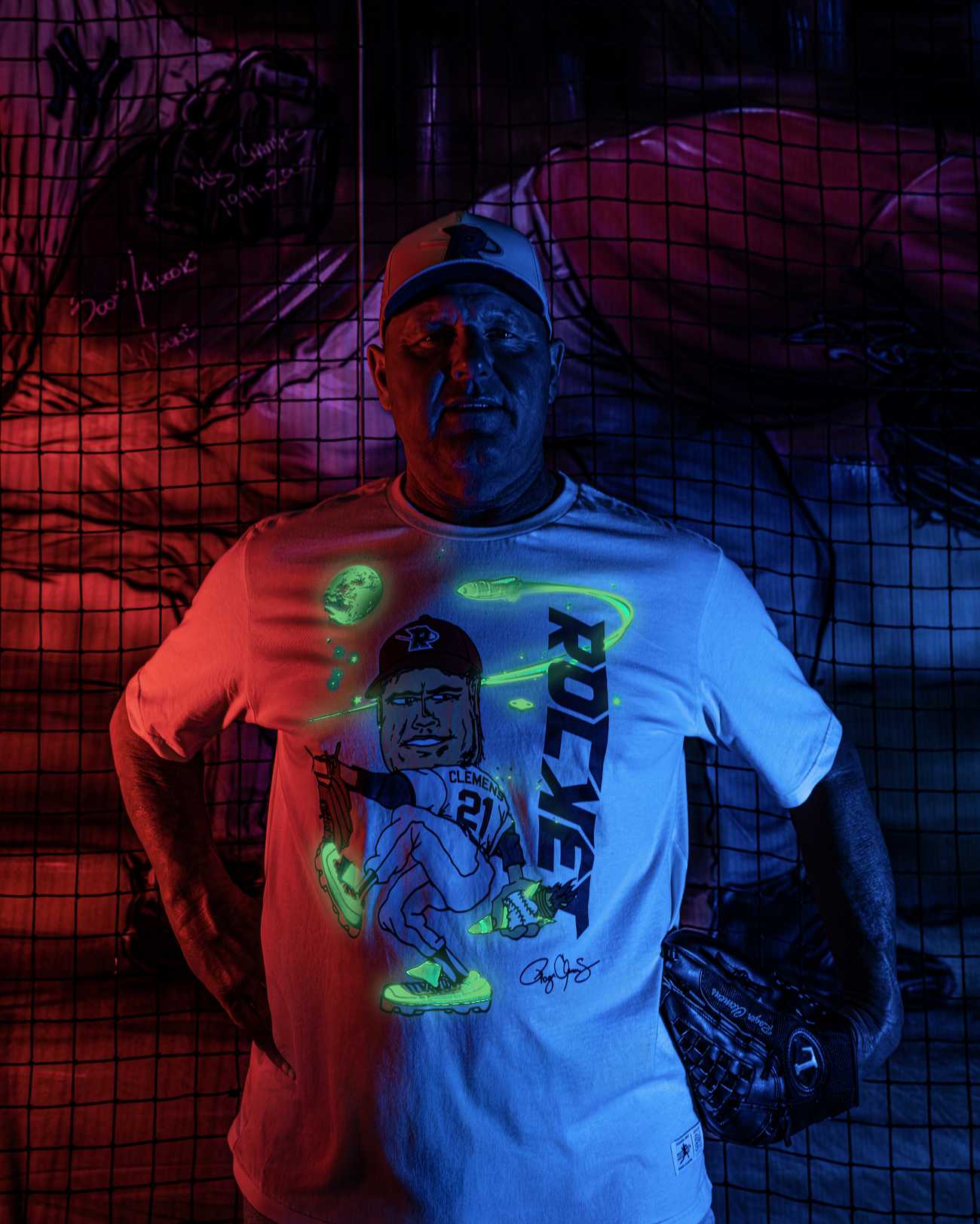 Pitchers Only Rocket Retro Tee Cream - product lifestyle photo