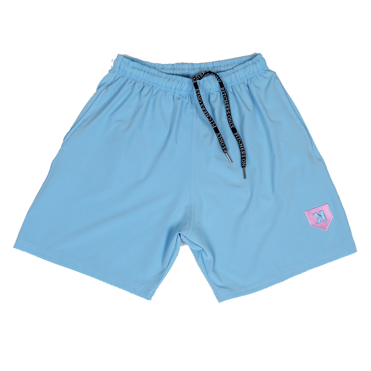 Blue cotton shorts clearance
