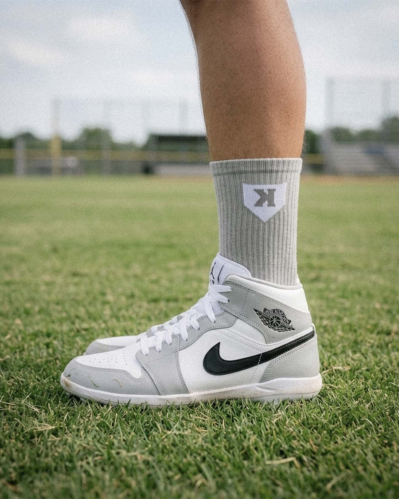 Pitchers Only 3-Pack Trainer Socks - K SZN Gray
