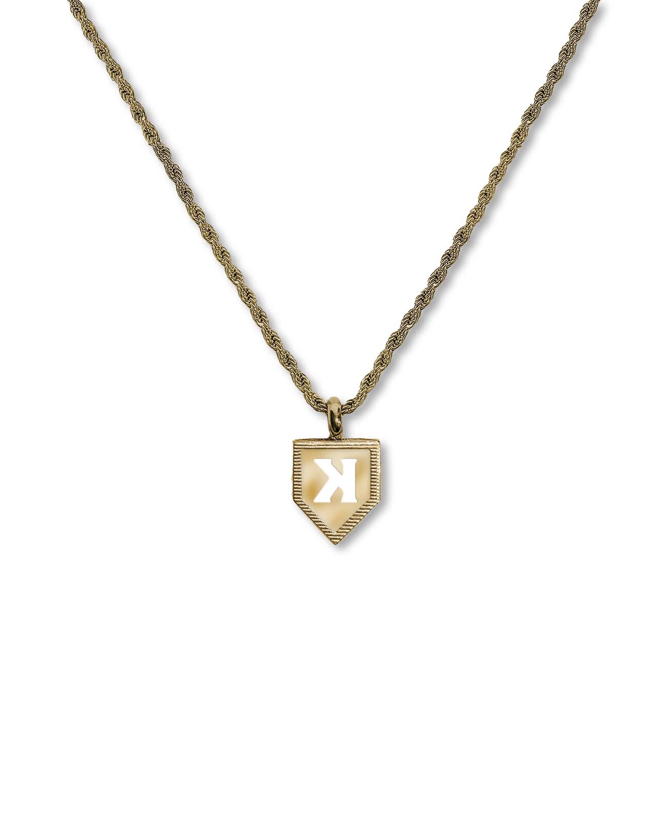 K Pendant and Chain