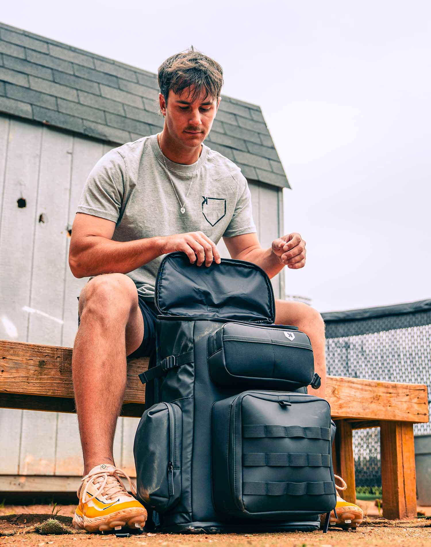 Pitchers Only White Shove Day Bag - Premium Baseball Bag