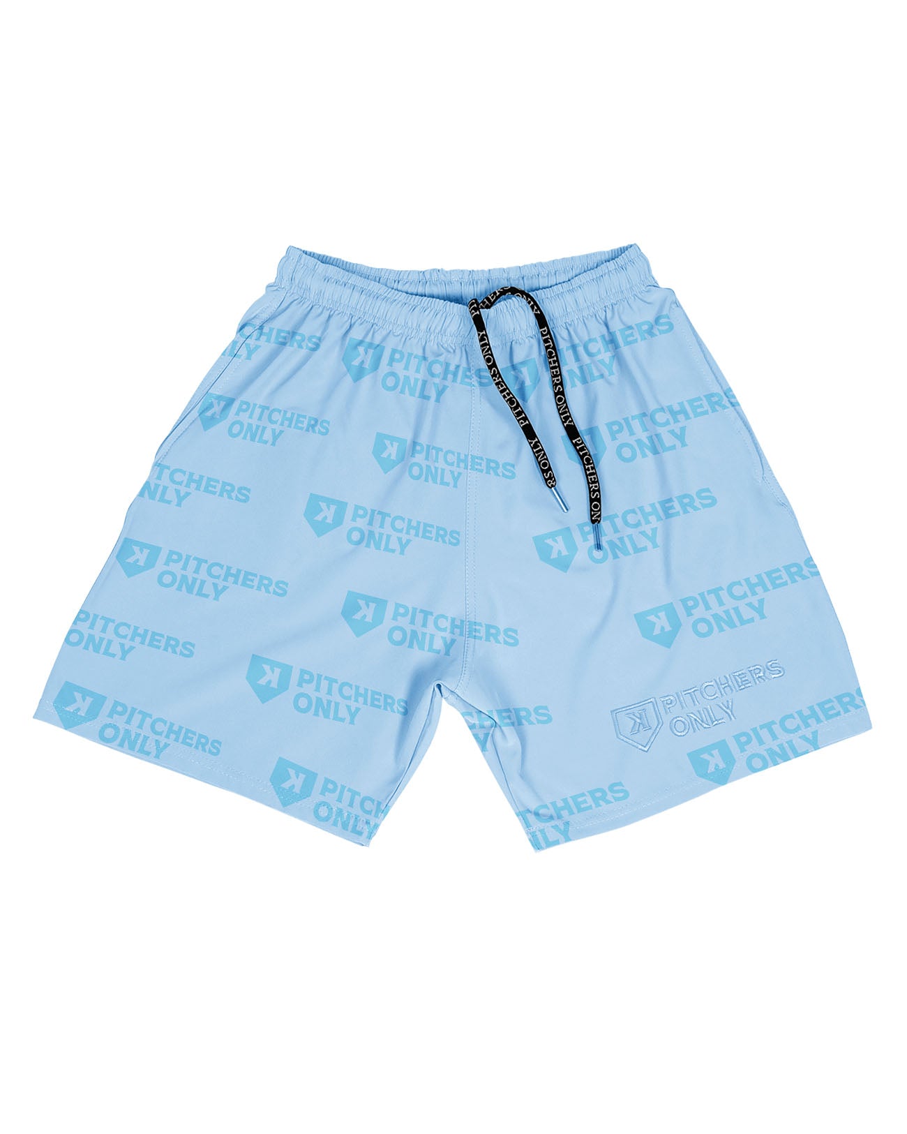 Sky Blue All-Over Print Training Shorts