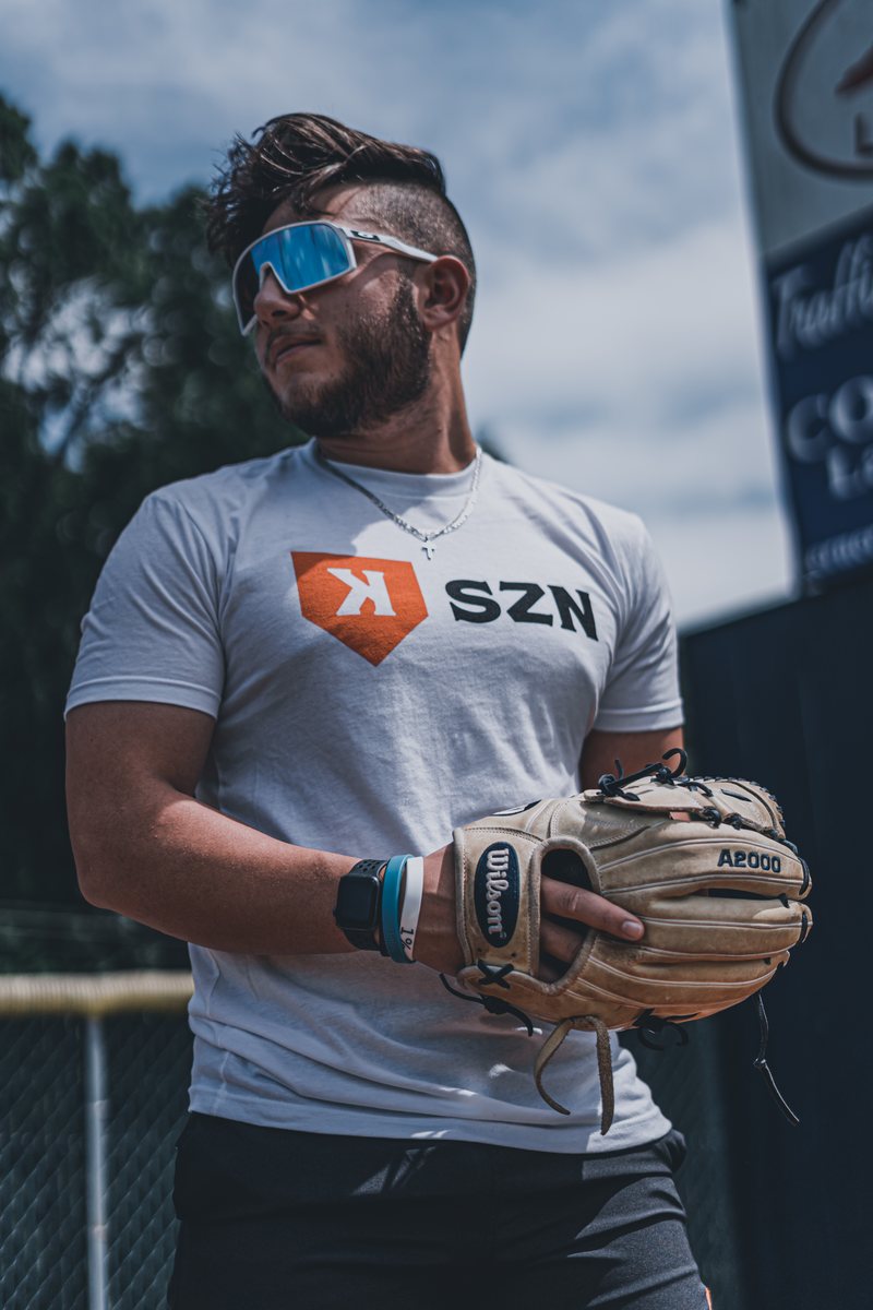 The SZN tee and a glove